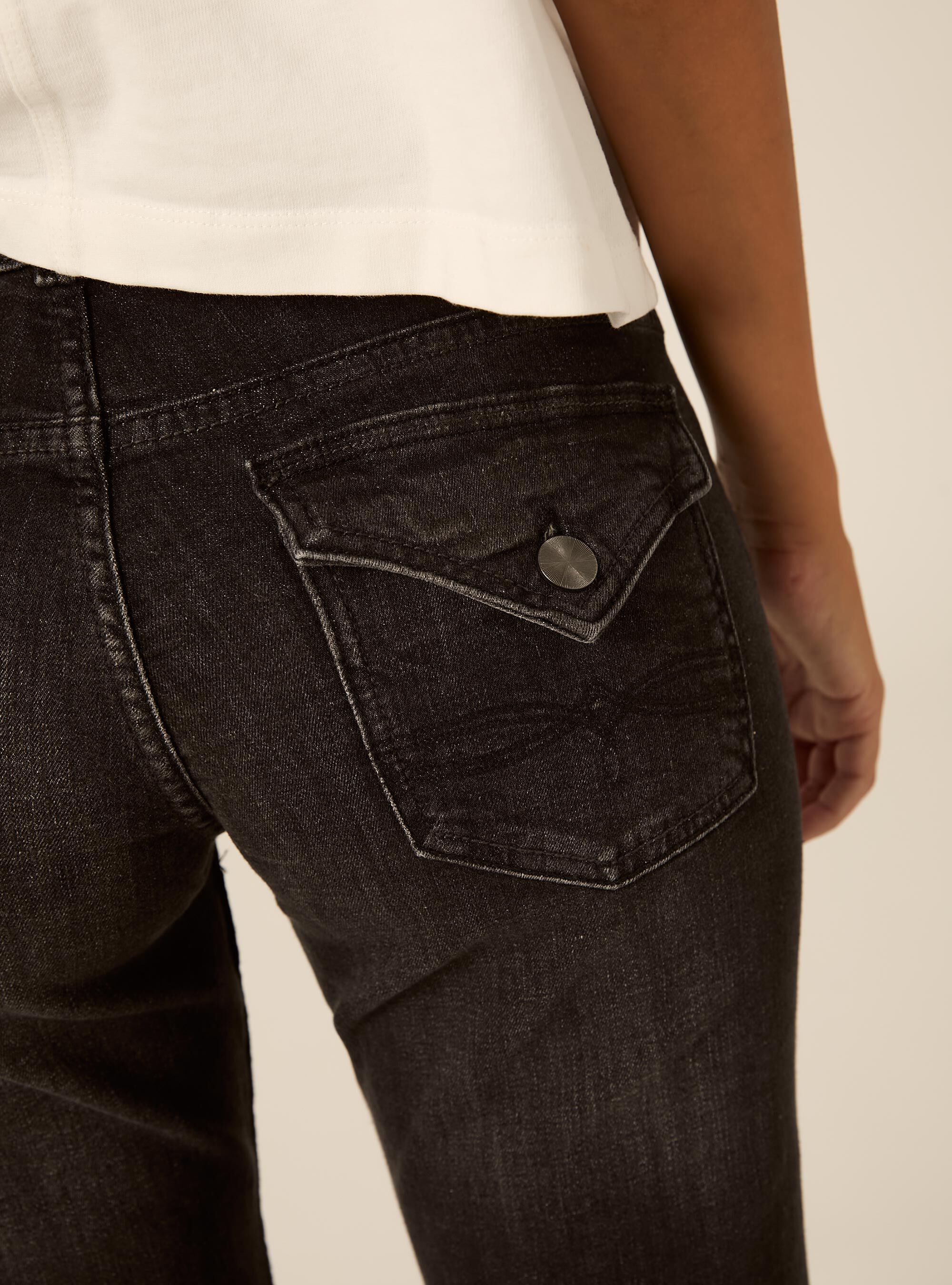 Jeans bootcut  vita bassa, D000 BLACK