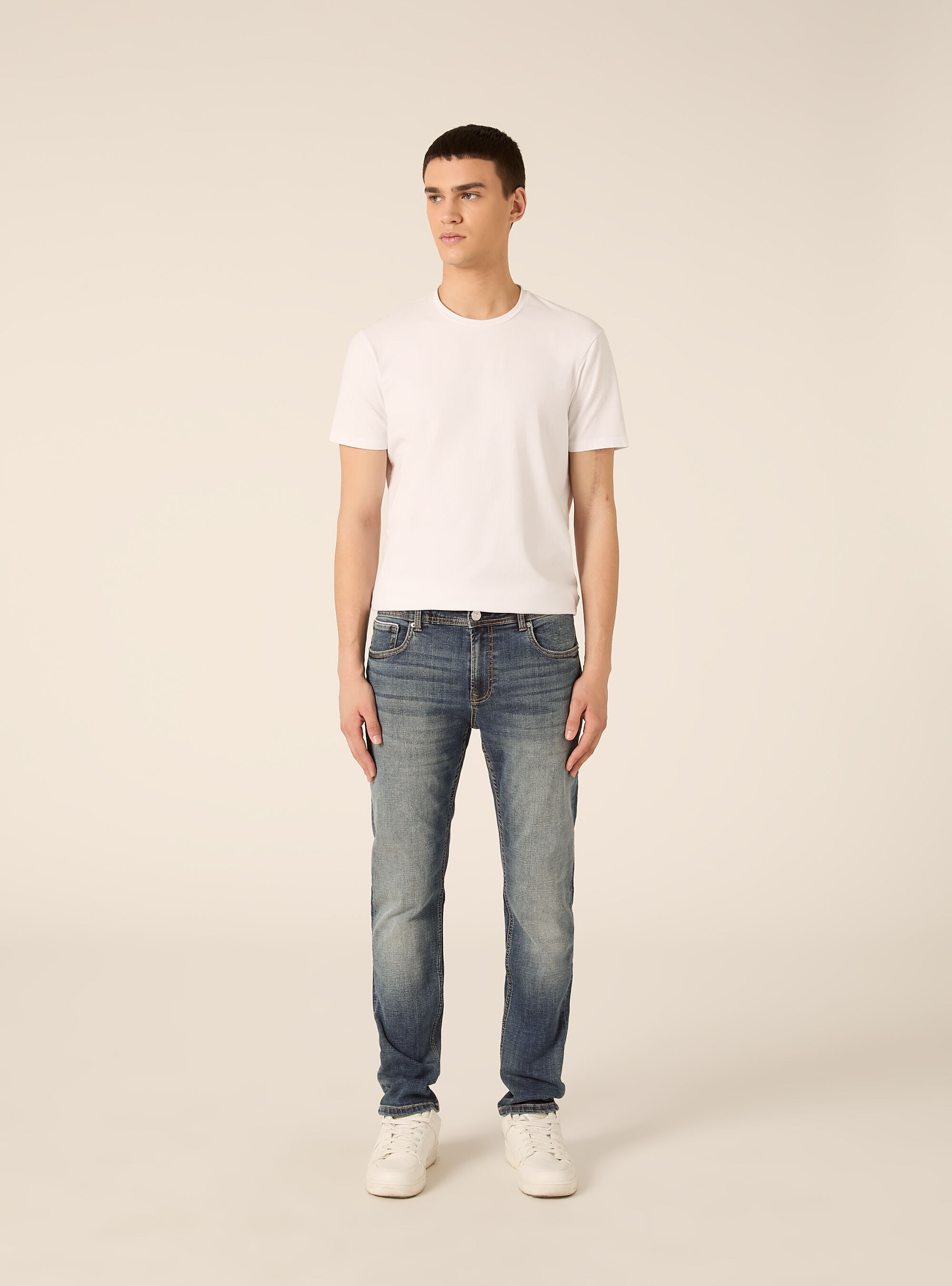 Jeans skinny fit, D002 MEDIUM DARK BLUE