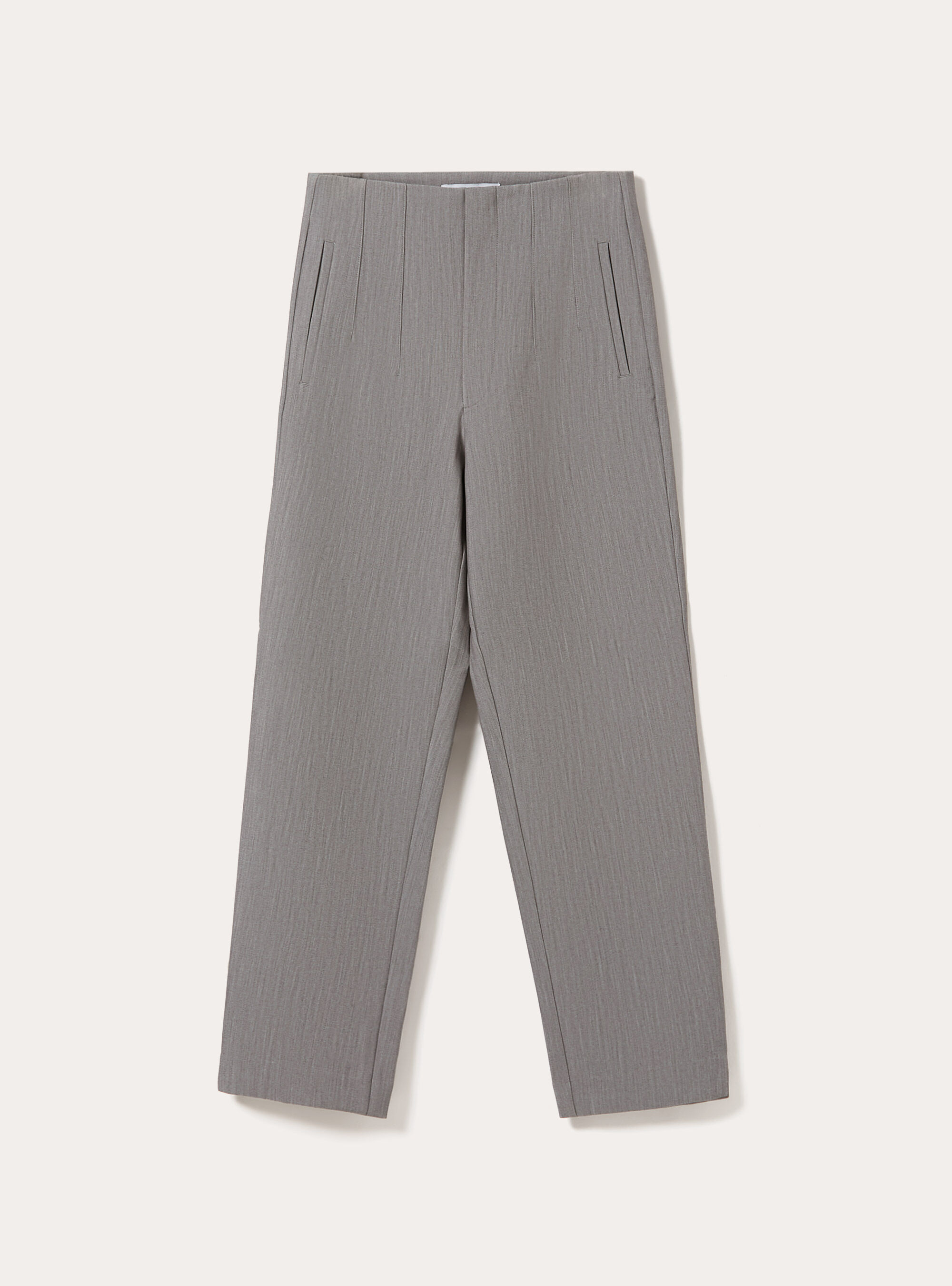 Pantaloni in tinta unita con pinces, GY3 GREY LIGHT