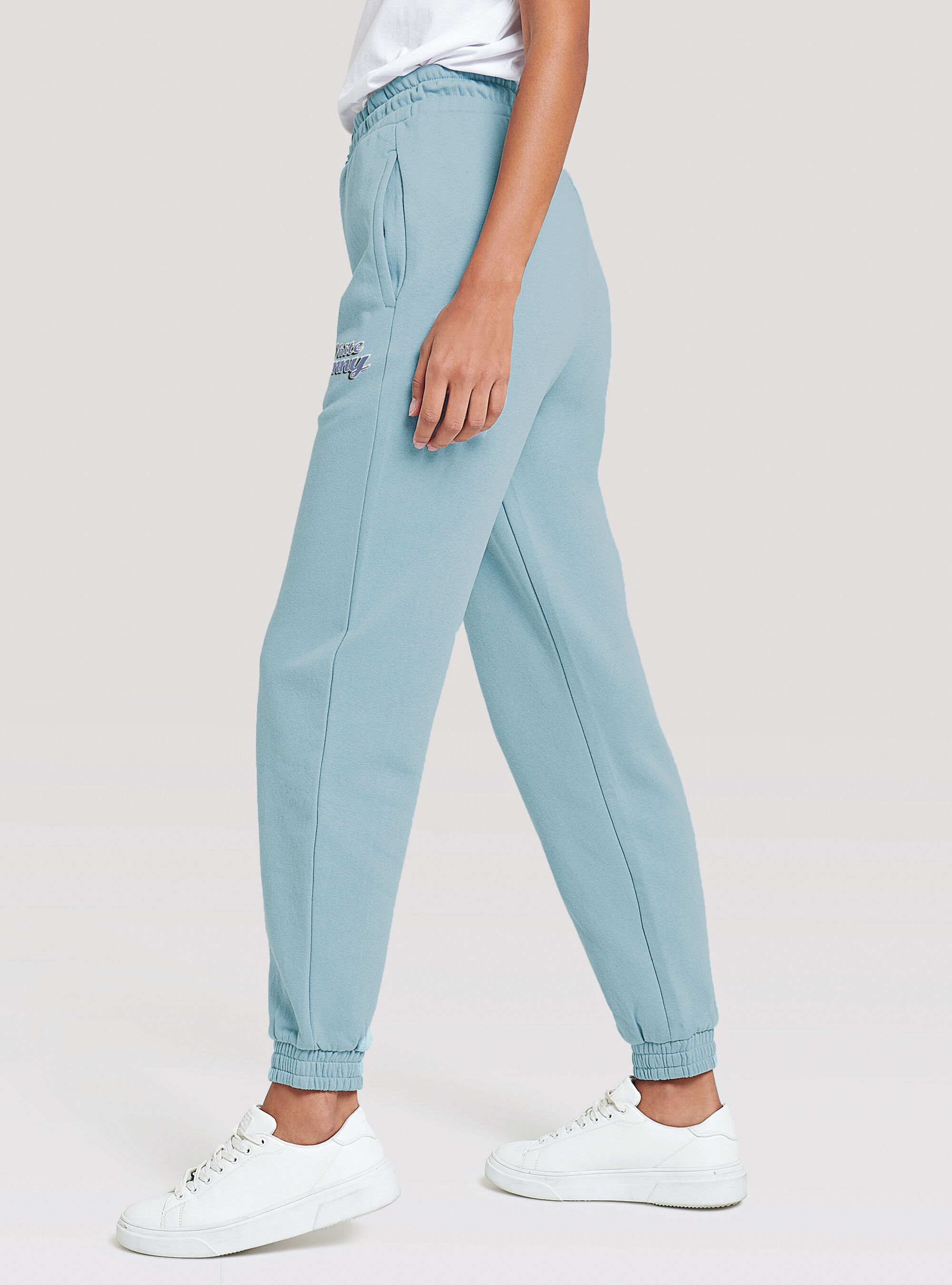 Light blue joggers cheap womens