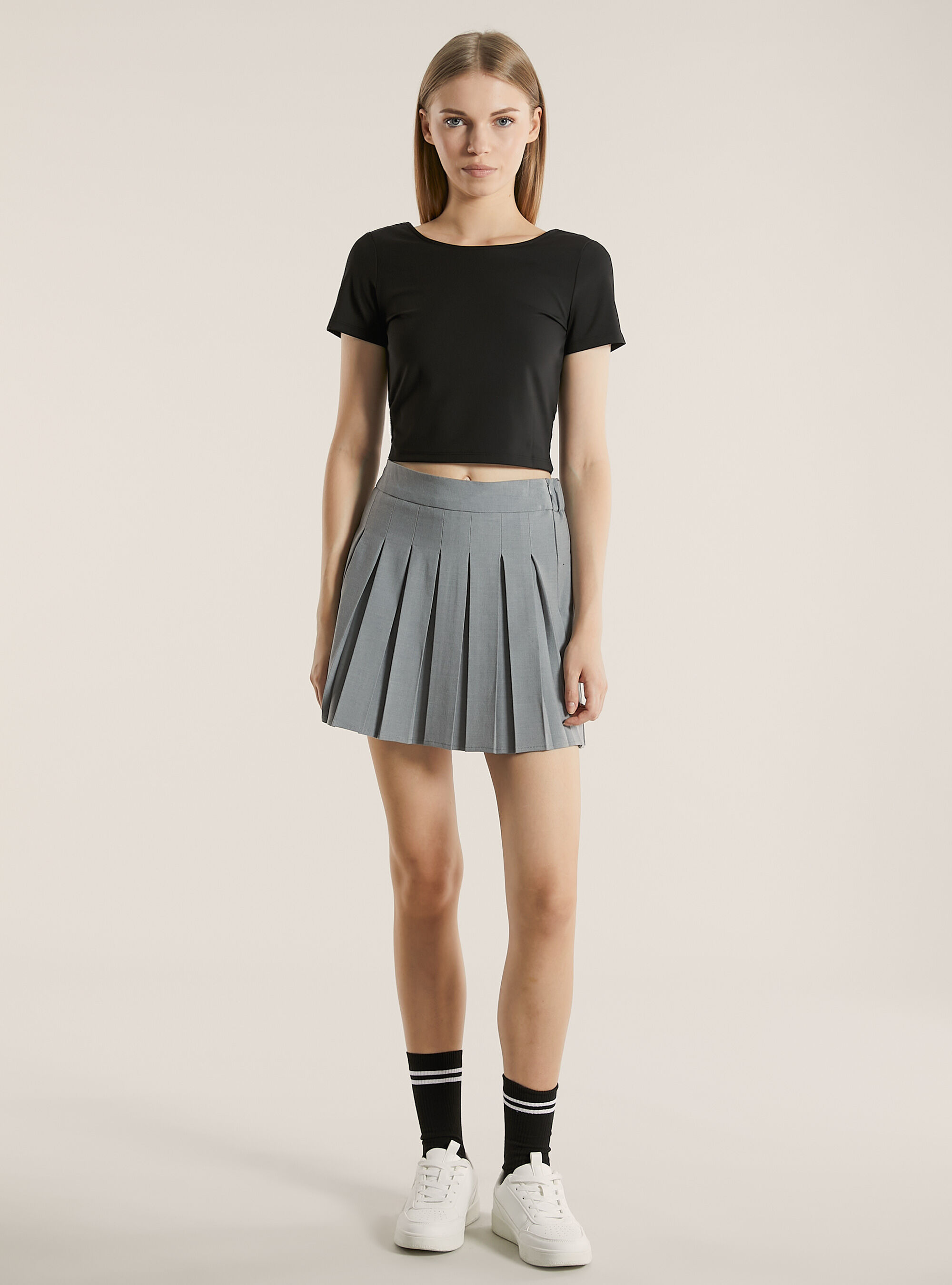 Gonna mini a pieghe tinta unita Alcott Gonne e Shorts Donna