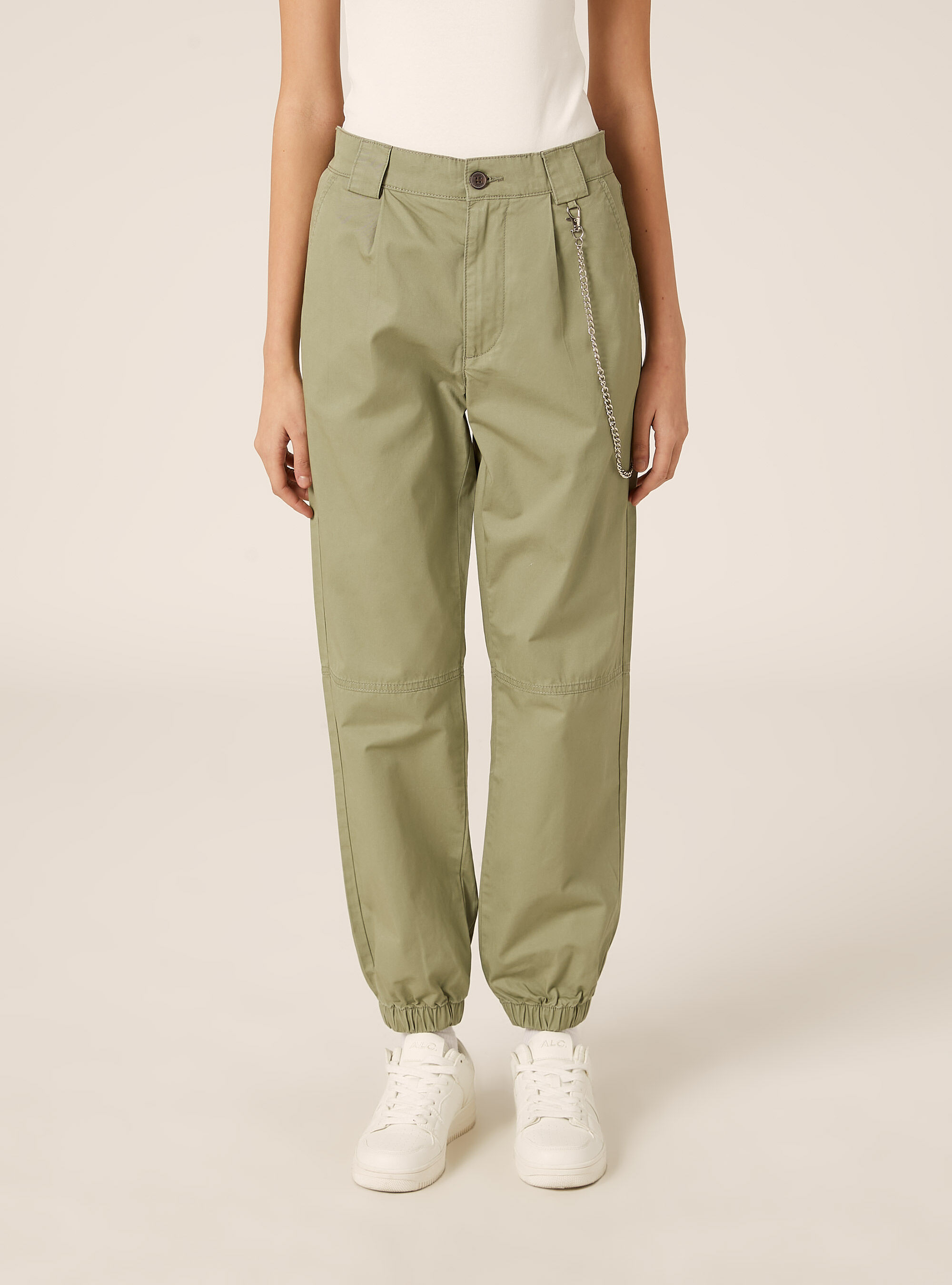 Pantaloni jogger con catena