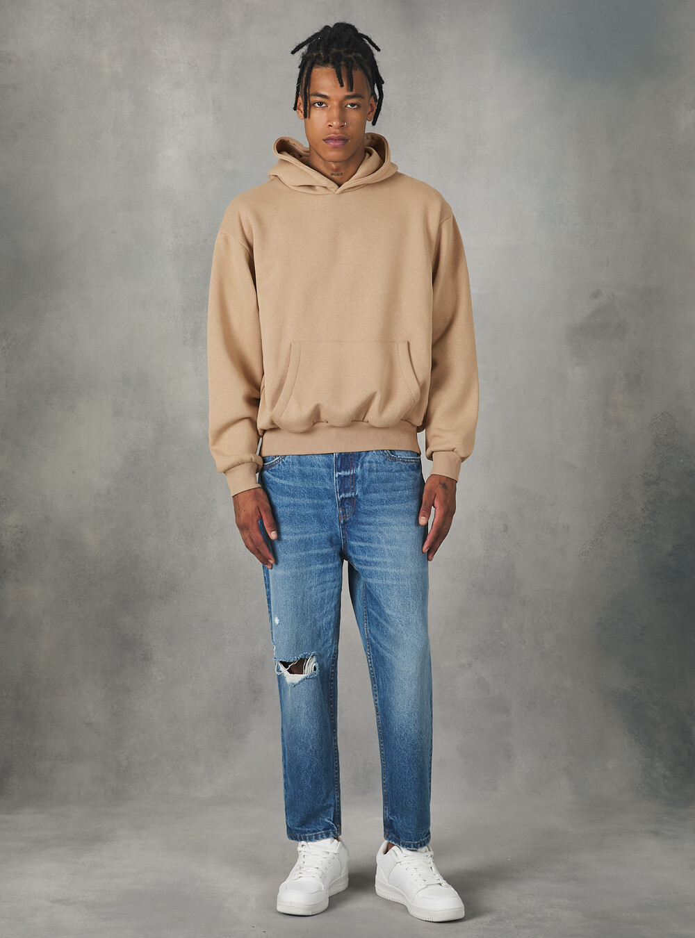 Boxy Fit Hooded Sweatshirt | Alcott | Men's Sweatshirts