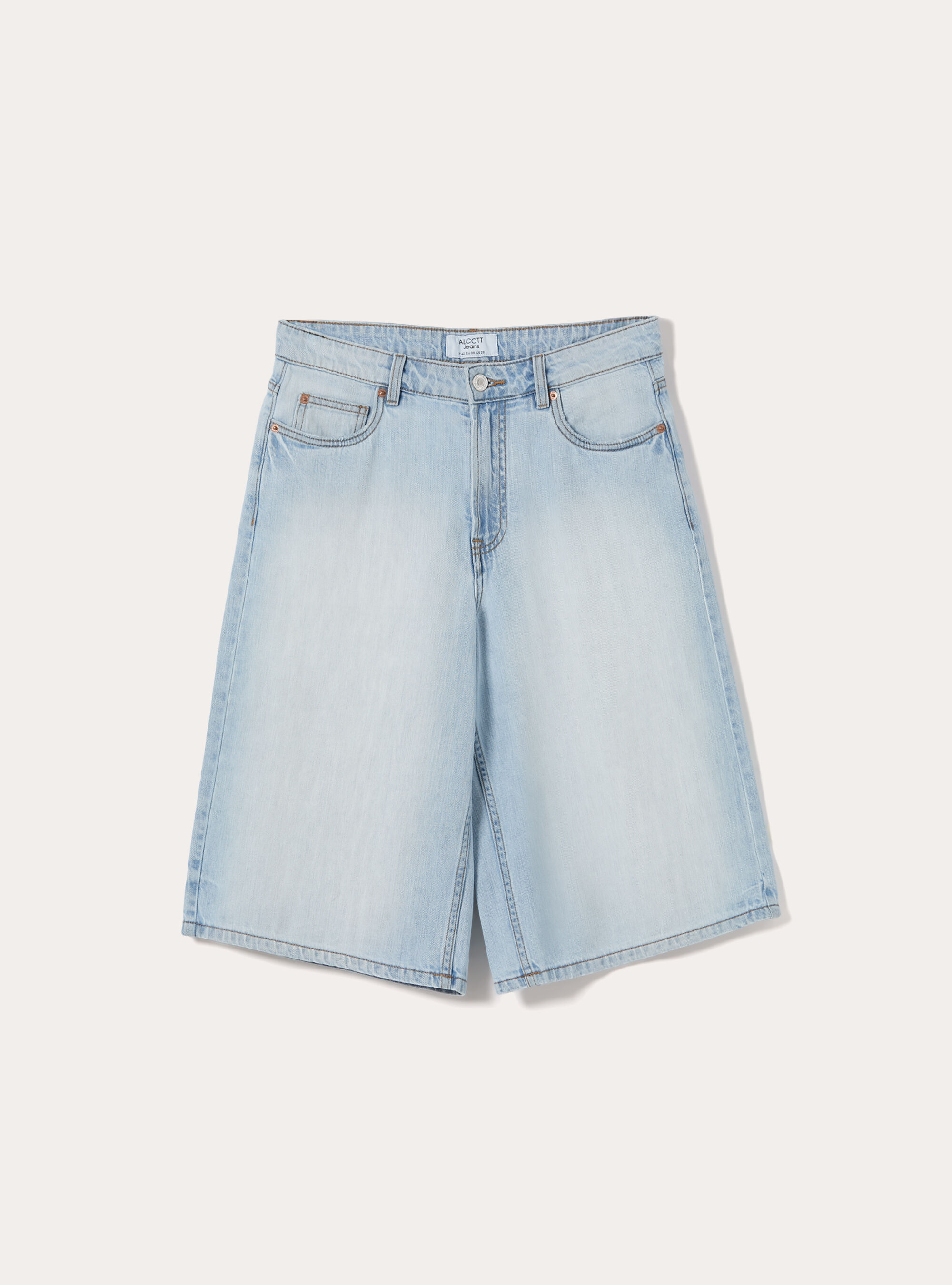 Bermuda jort in denim, D006 AZURE
