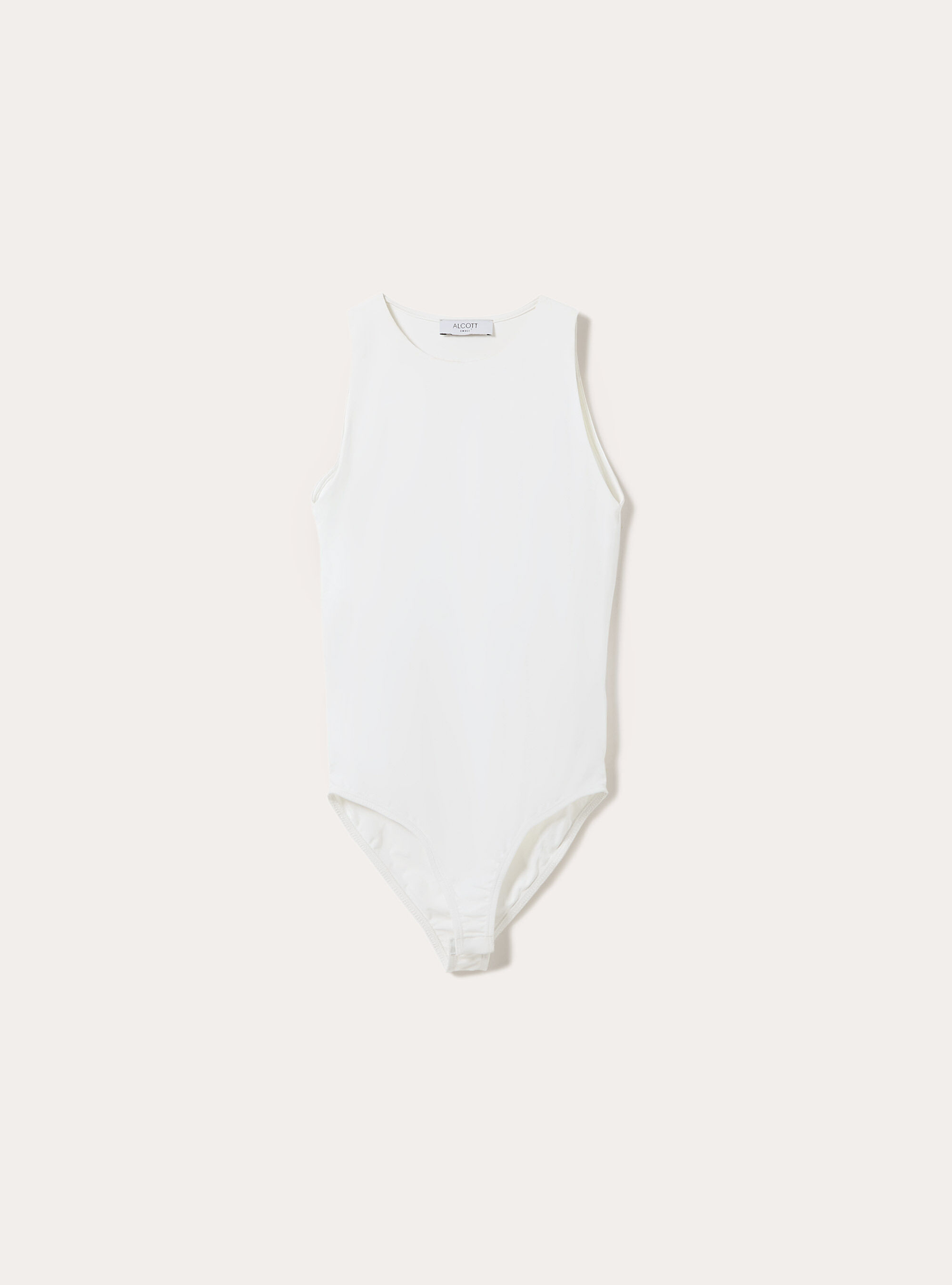 Body avec encolure licou stretch, WH3 WHITE