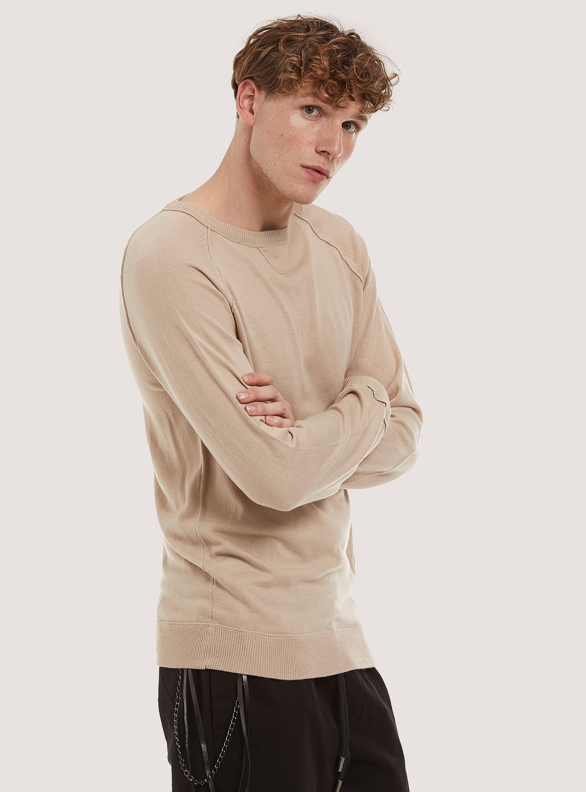 Plain crew neck best sale sweaters