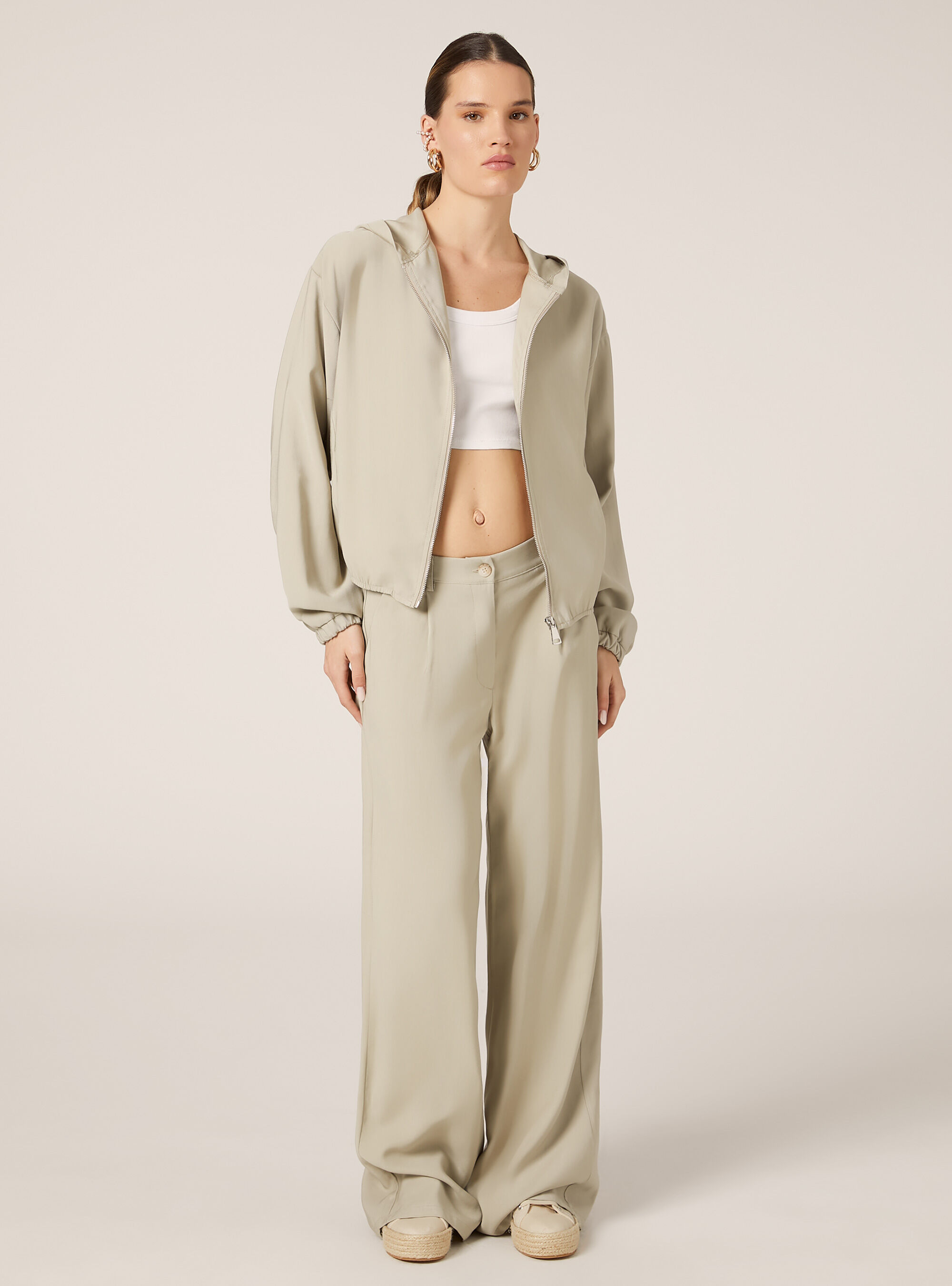 Pantalon large avec pence, BG2 BEIGE MEDIUM