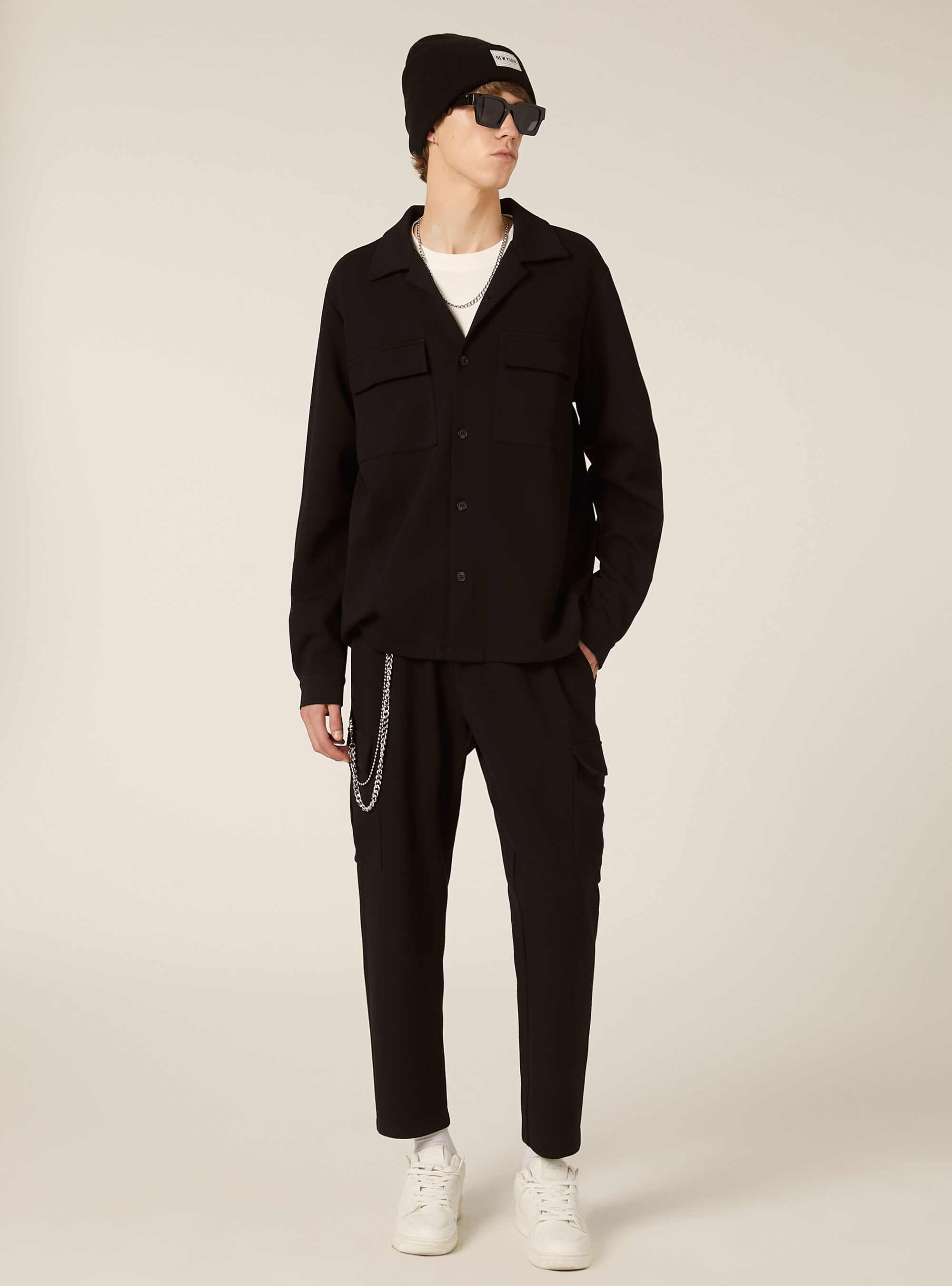 Pantaloni jogger cargo soft touch