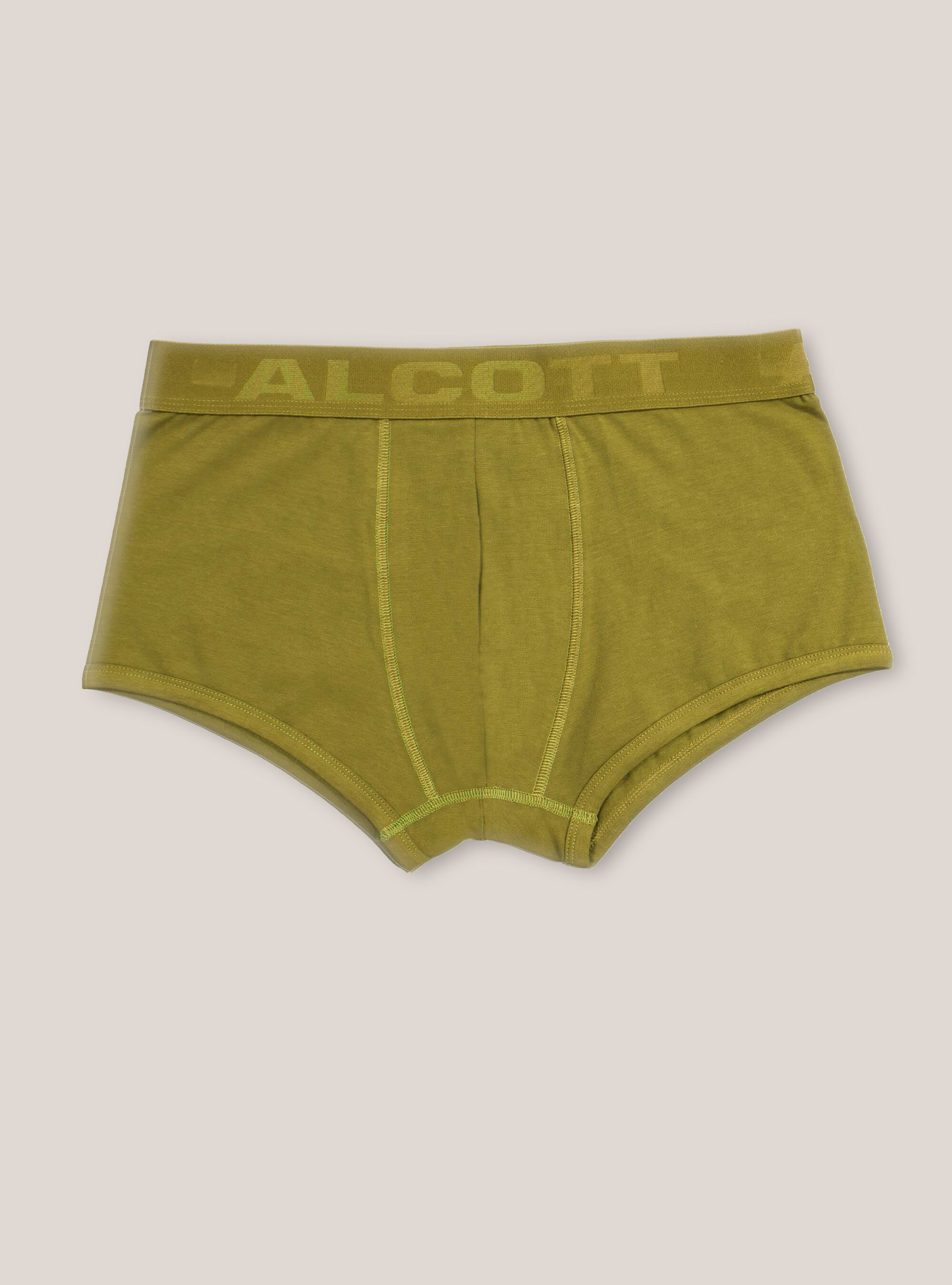 Stretch cotton boxer shorts with logo, HONEY