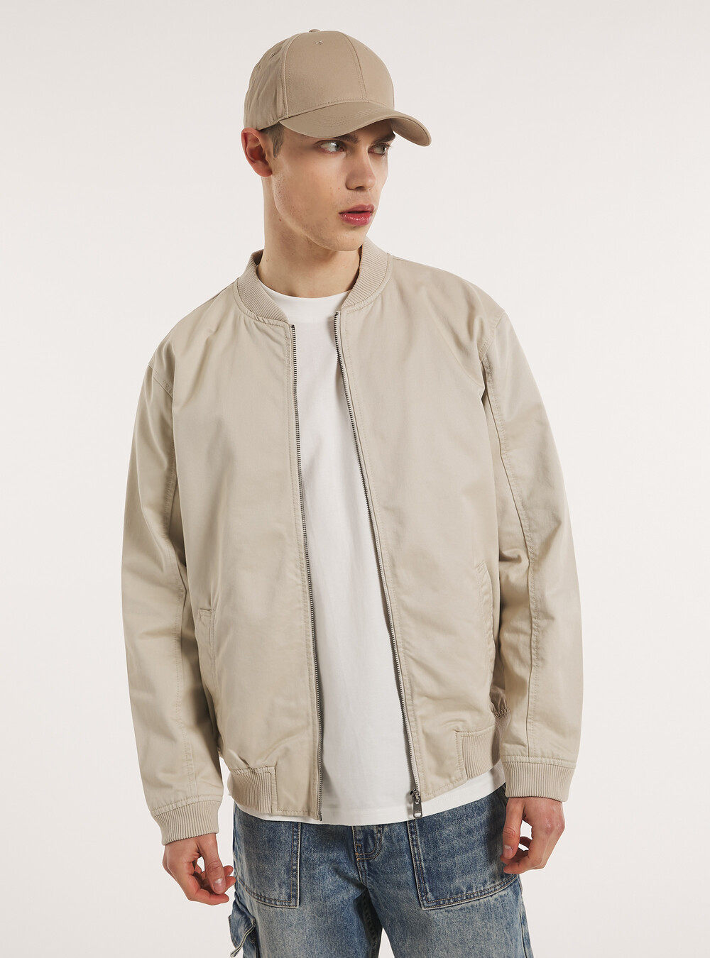 Giubbotto bomber in cotone - Main Image