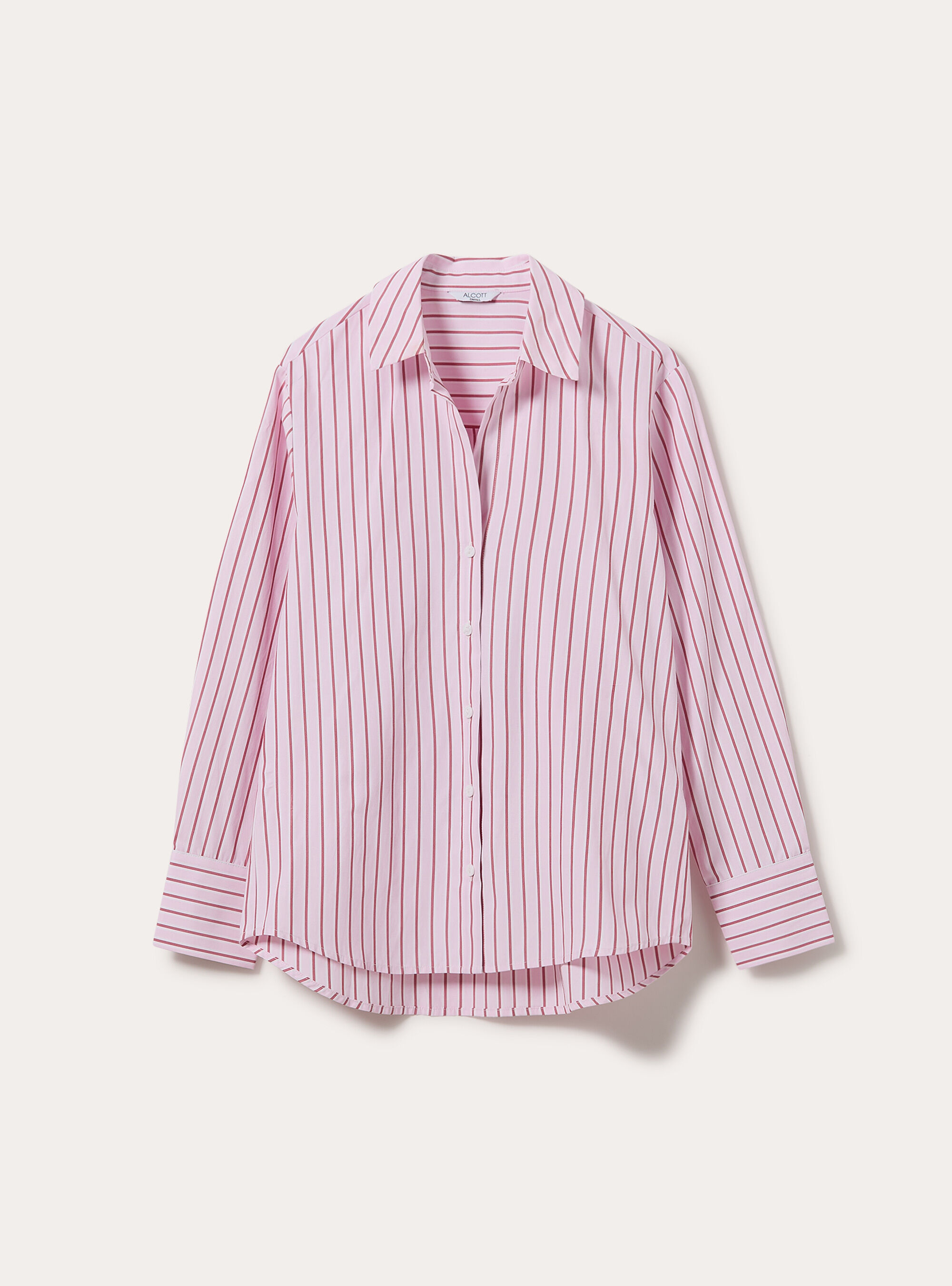 Camicia in popeline a righe, PK2 PINK MEDIUM