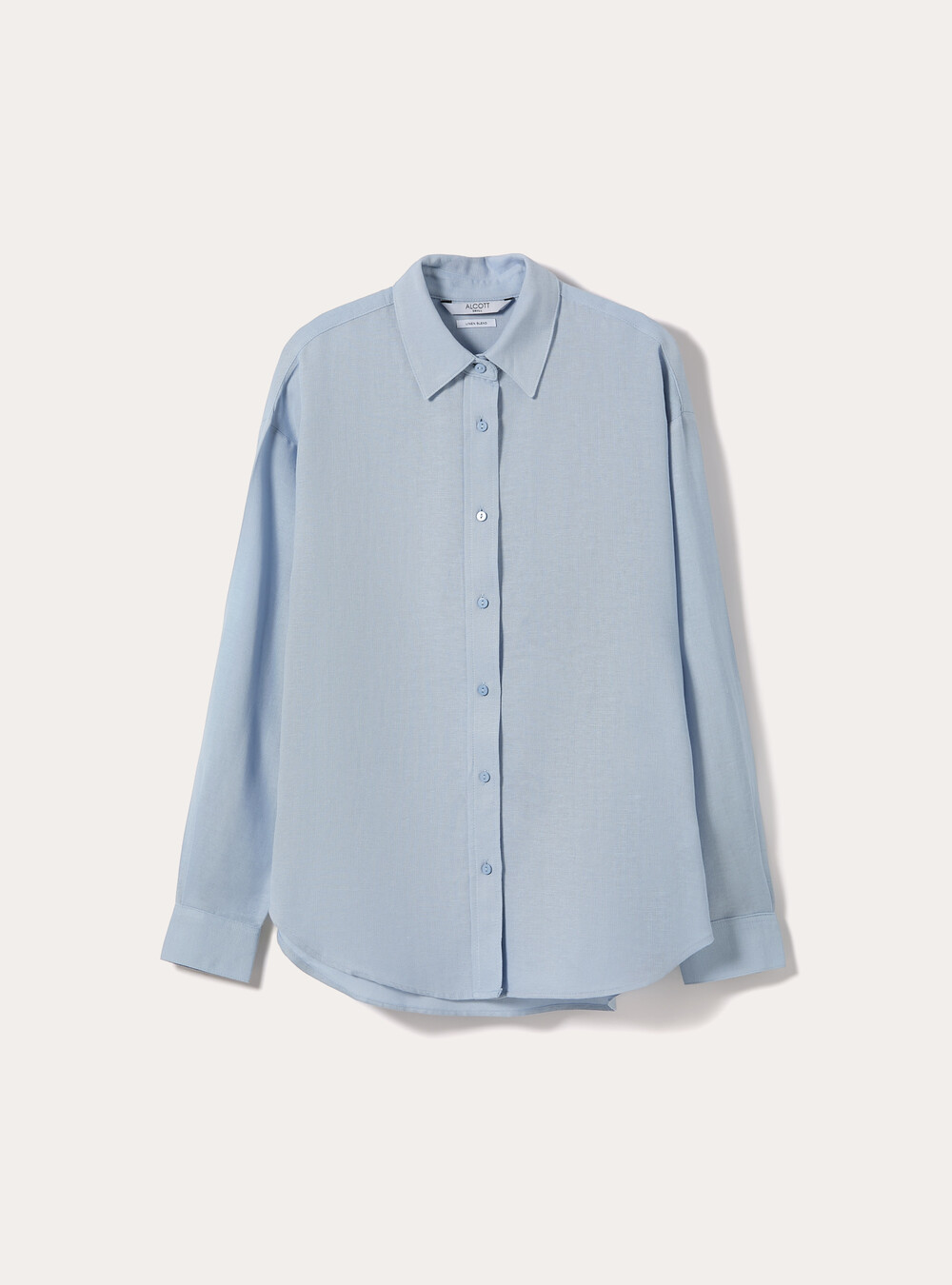 Linen-blend shirt, AZ3 AZURE LIGHT
