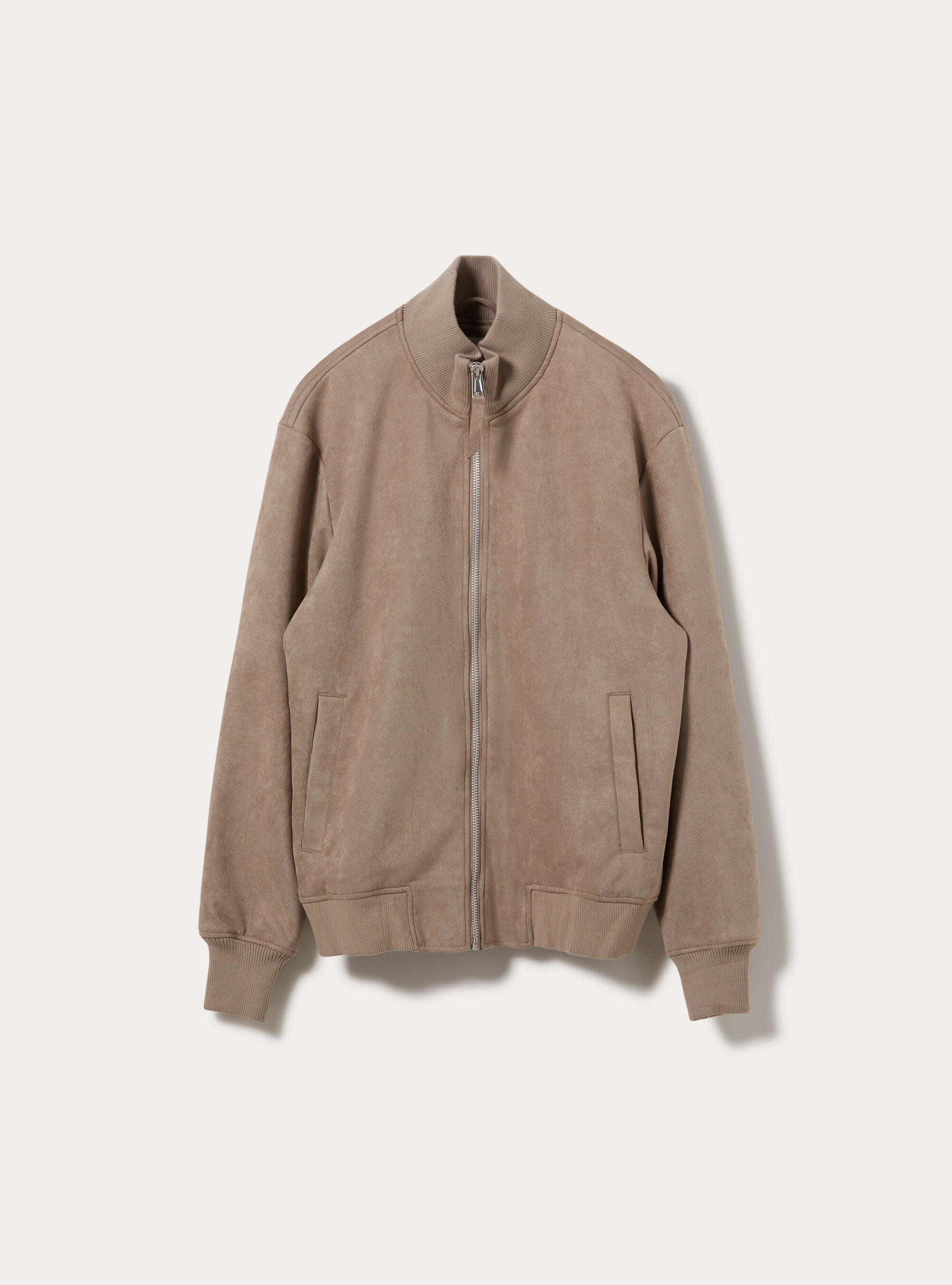 Giubbotto bomber effetto suede, SA2 SAND MEDIUM