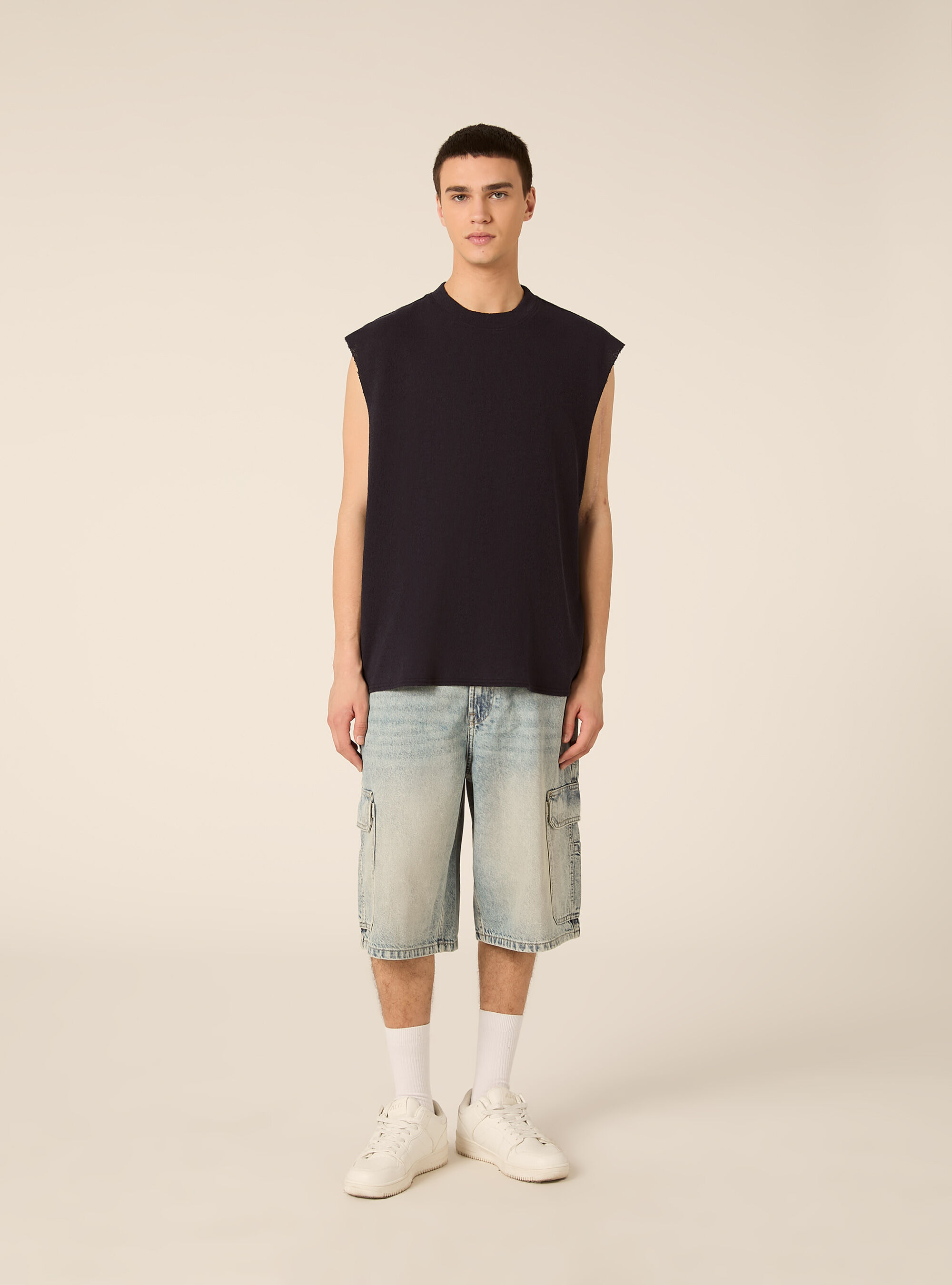 Canotta boxy fit  effetto maglia