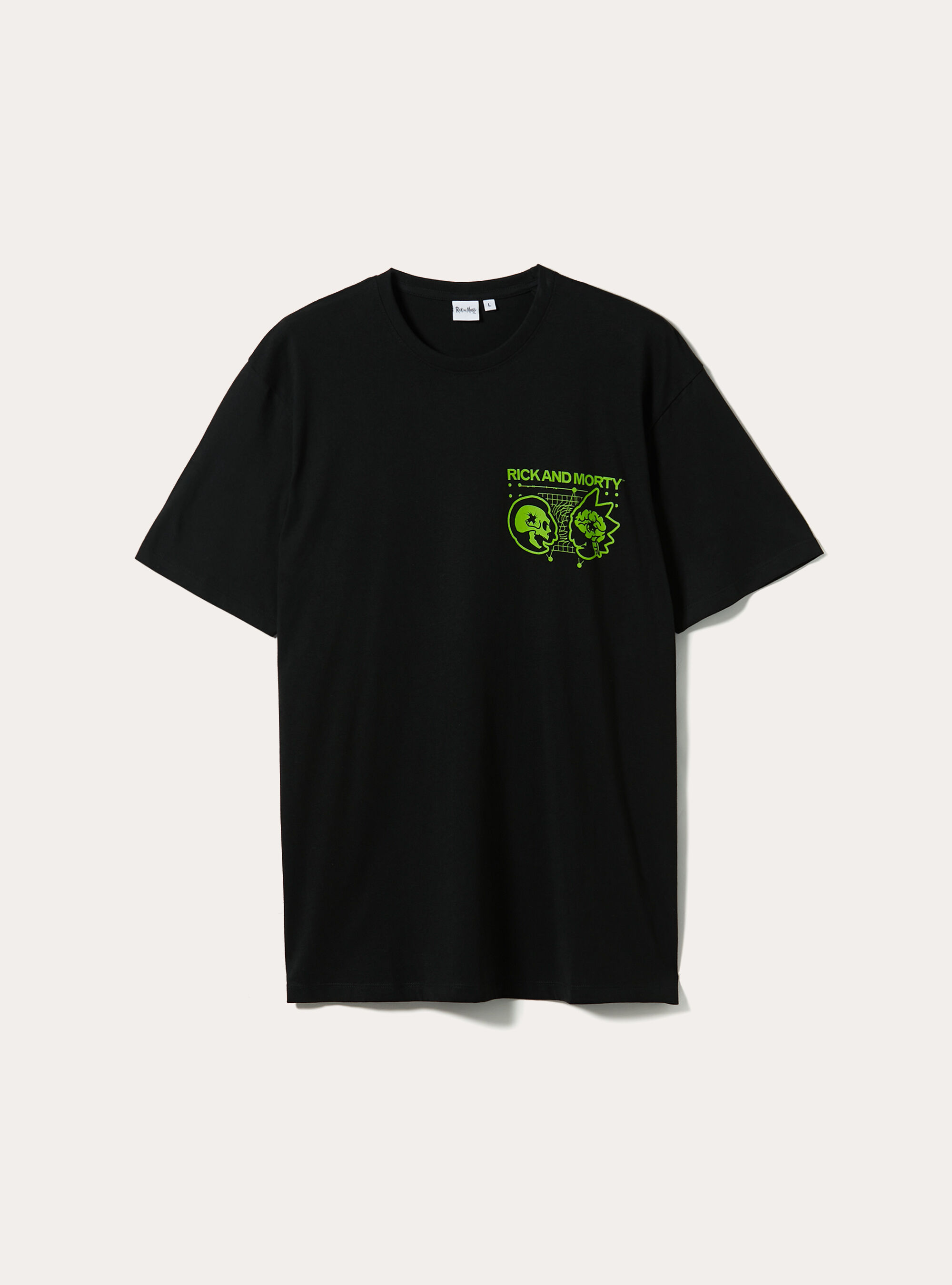 T-shirt rick and morty, NERO