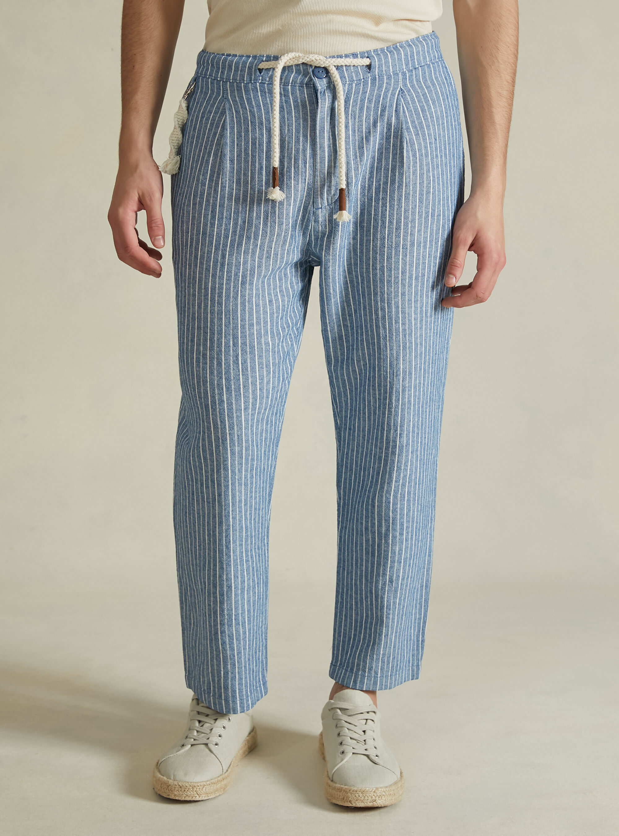 Striped jogger pants outlet