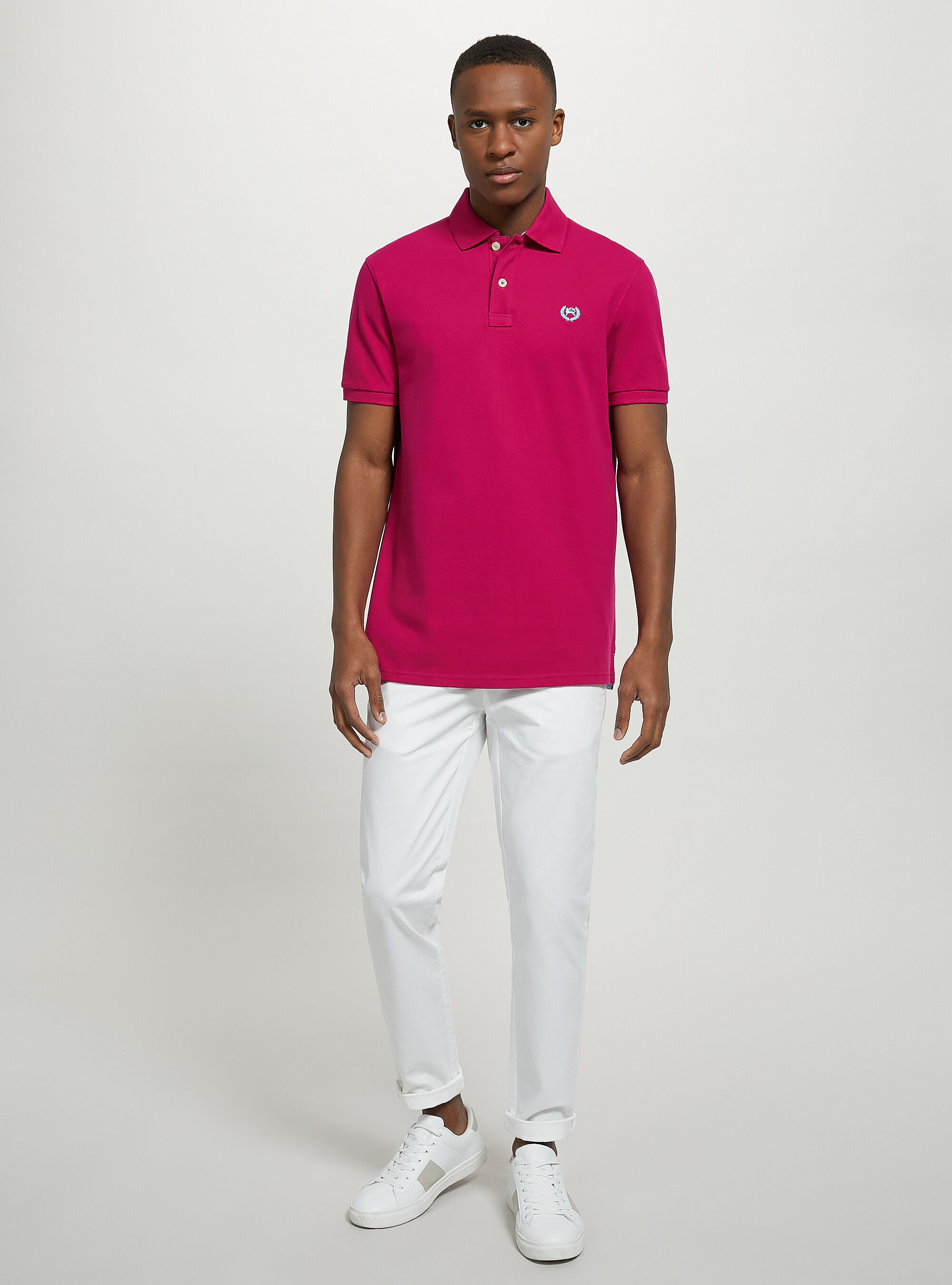Poloshirt aus Baumwollpique mit Stickerei Alcott Polo Uomo