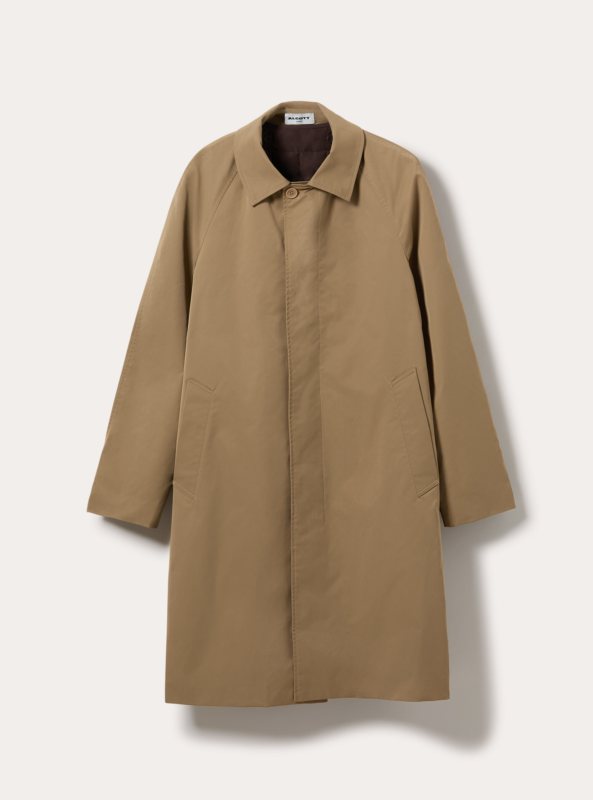 Mid length single breasted trench coat, BG2 BEIGE MEDIUM