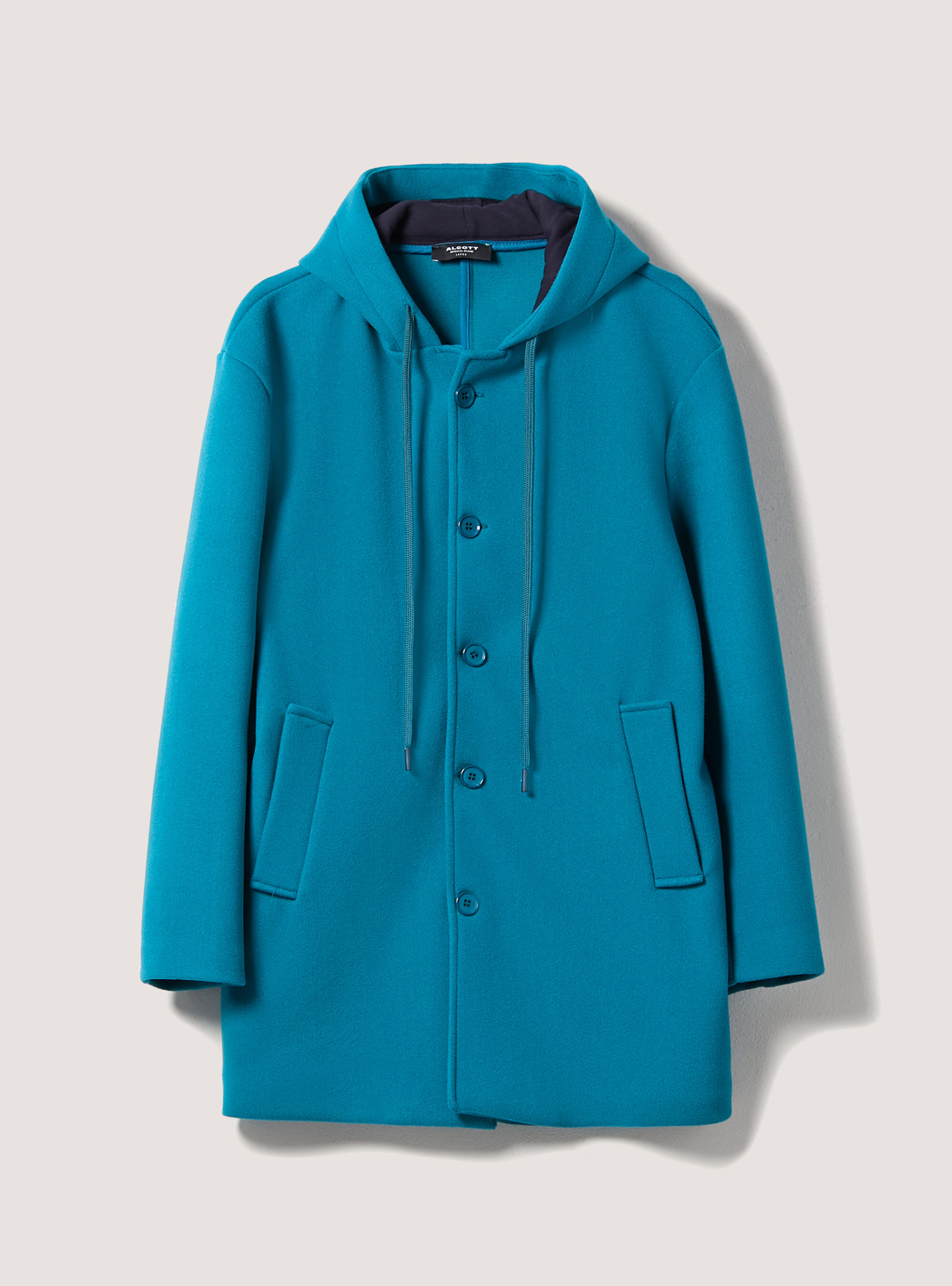 Manteau &agrave; capuche, OB2 BLUE OIL MED.