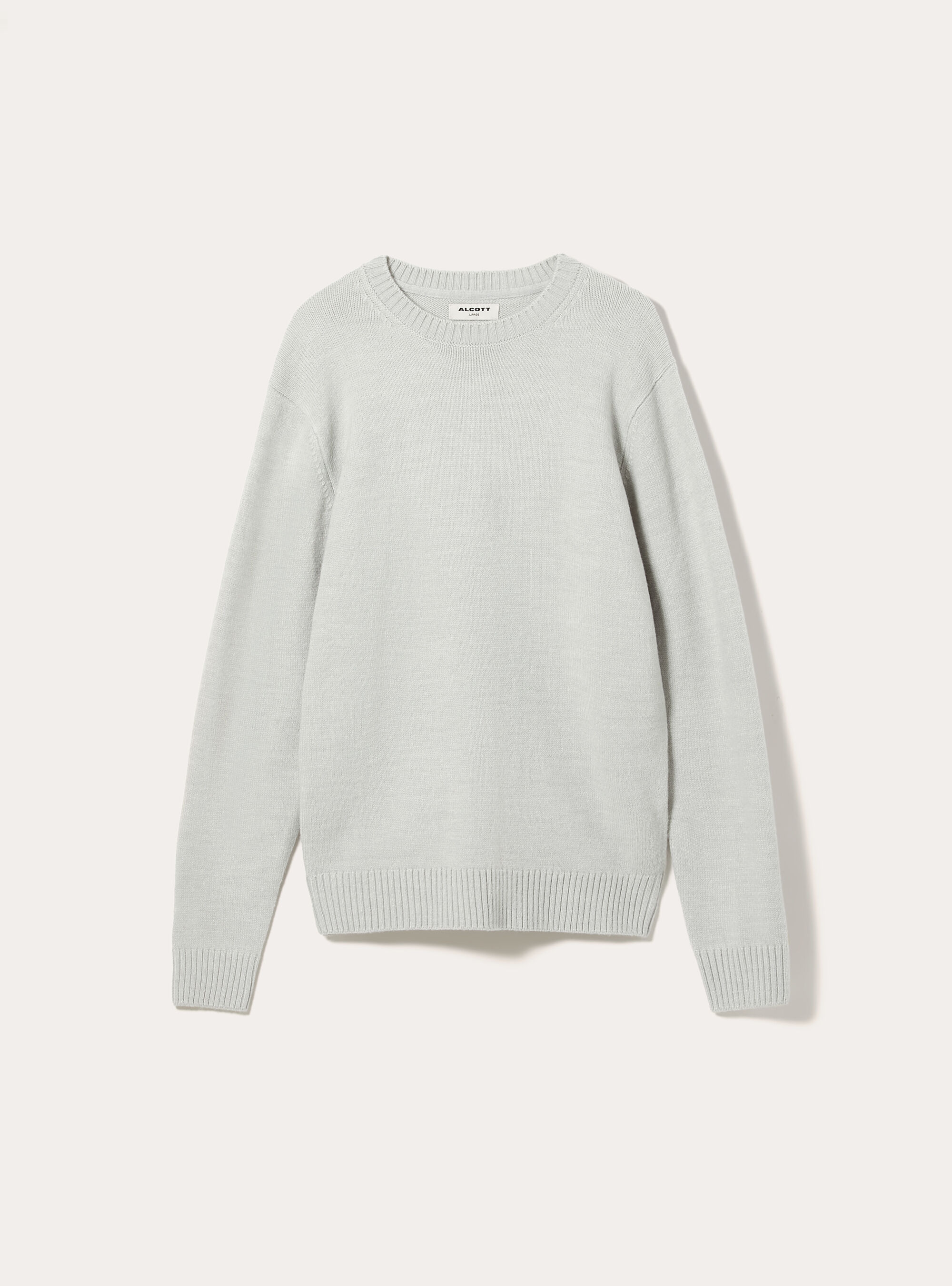 Maglione girocollo, MGY3 GREY MEL LIGHT