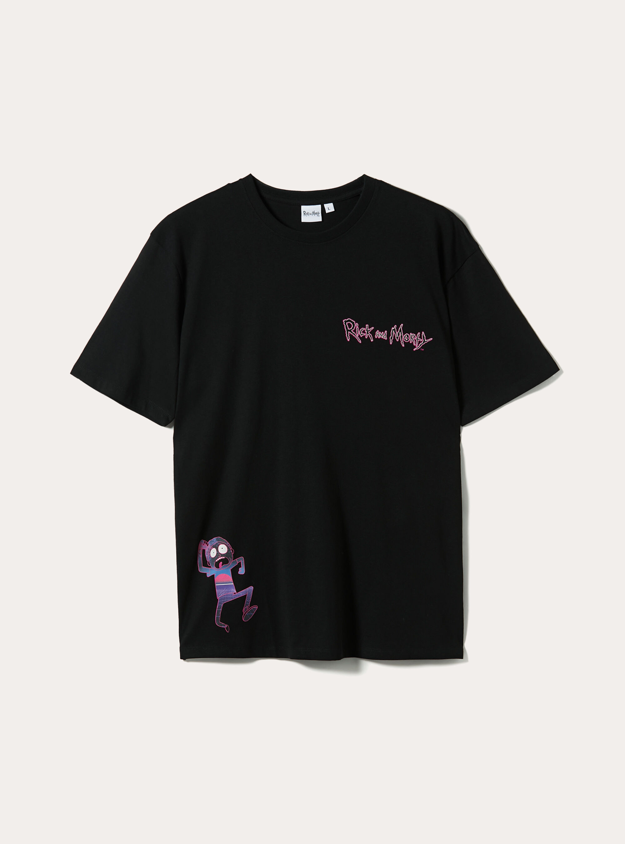 T-shirt rick and morty, BK1 BLACK