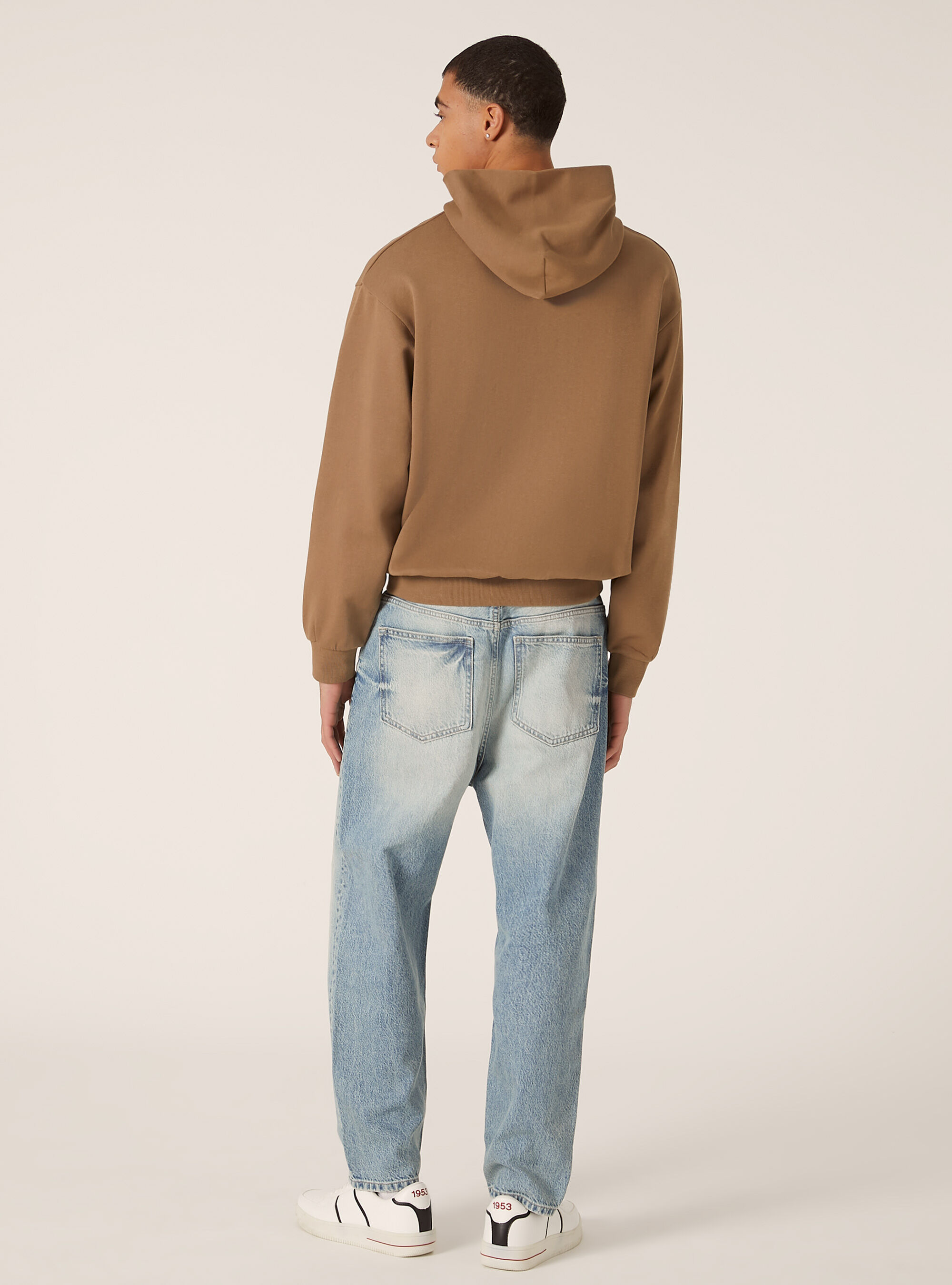 Sudadera con capucha Boxy Fit, BR2 BROWN MEDIUM