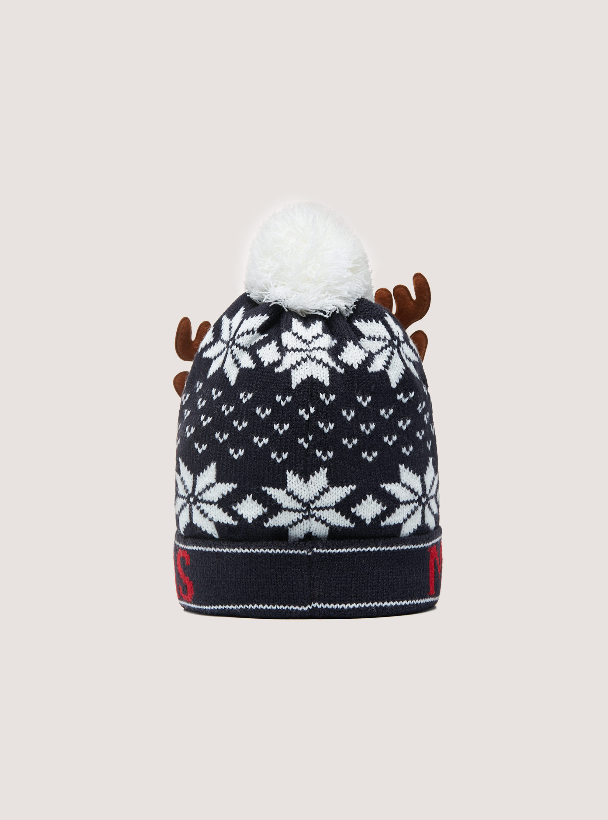 Christmas Collection hat with pom pom, NA1 NAVY DARK
