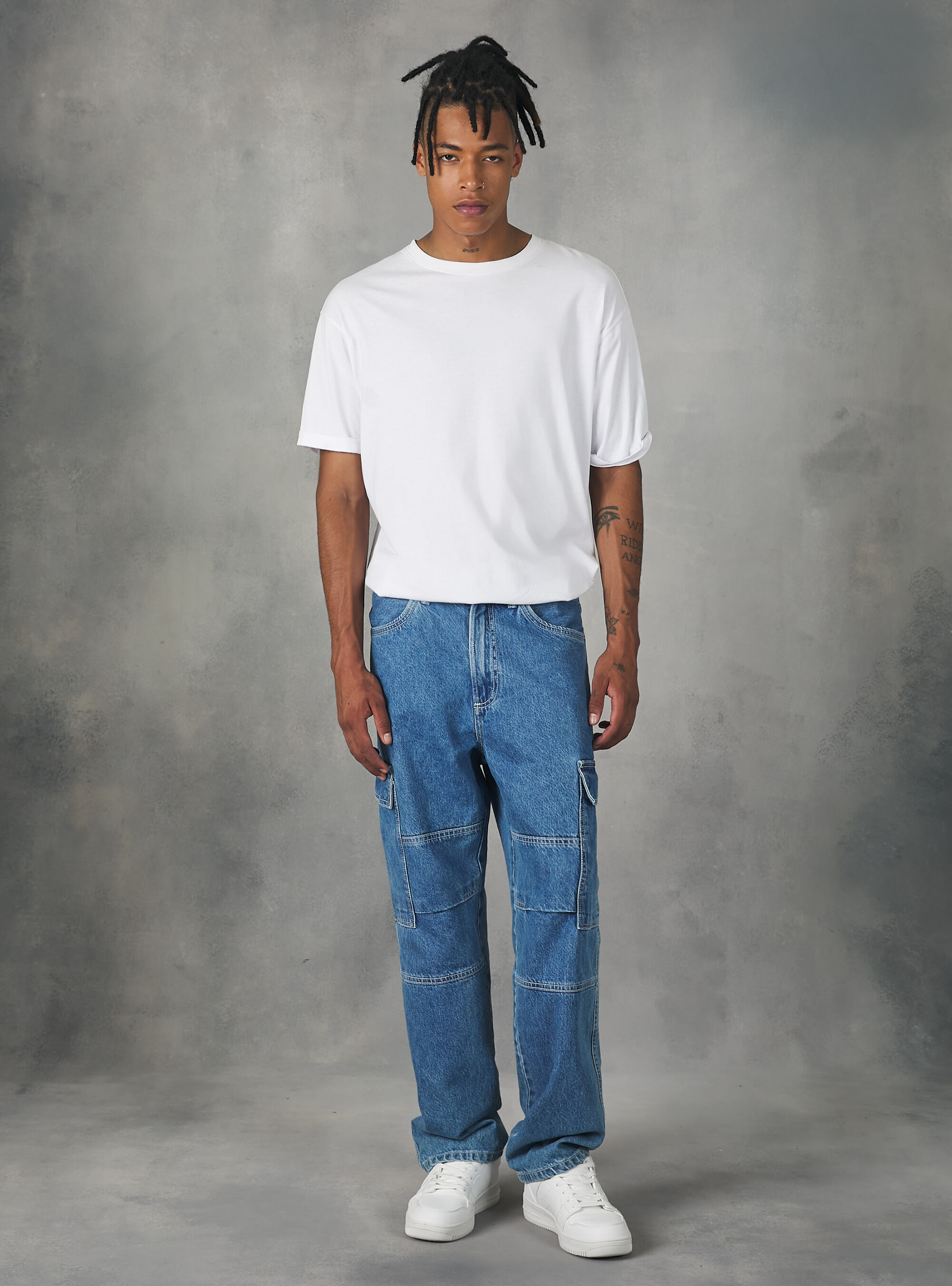 Jeans discount cargo uomo