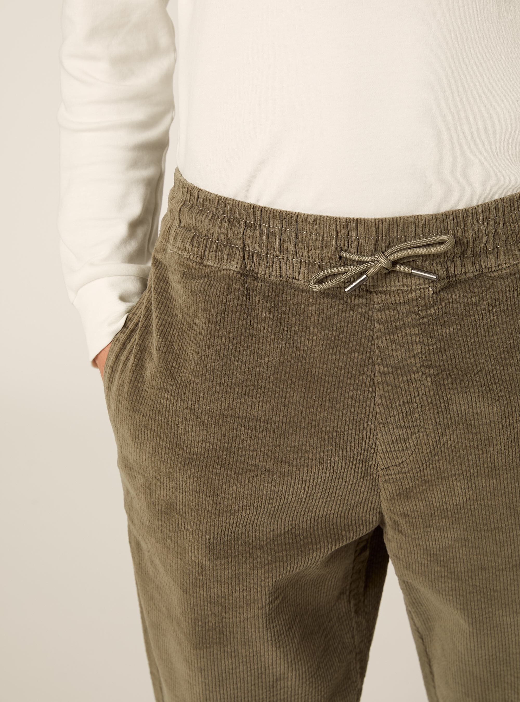 Pantalon jogger en velours cotel&eacute;, KY2 KAKY MEDIUM