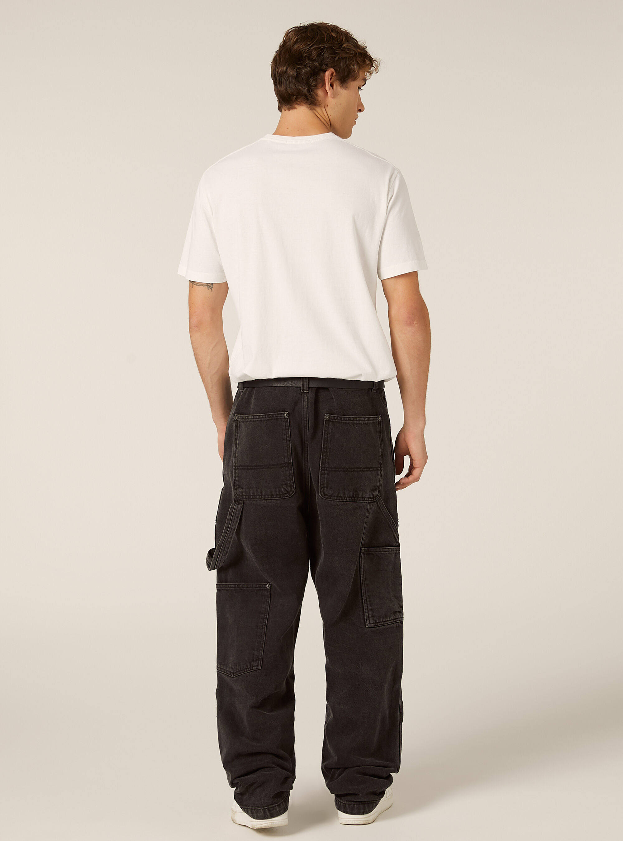 Jeans carpenter cargo, D000 BLACK