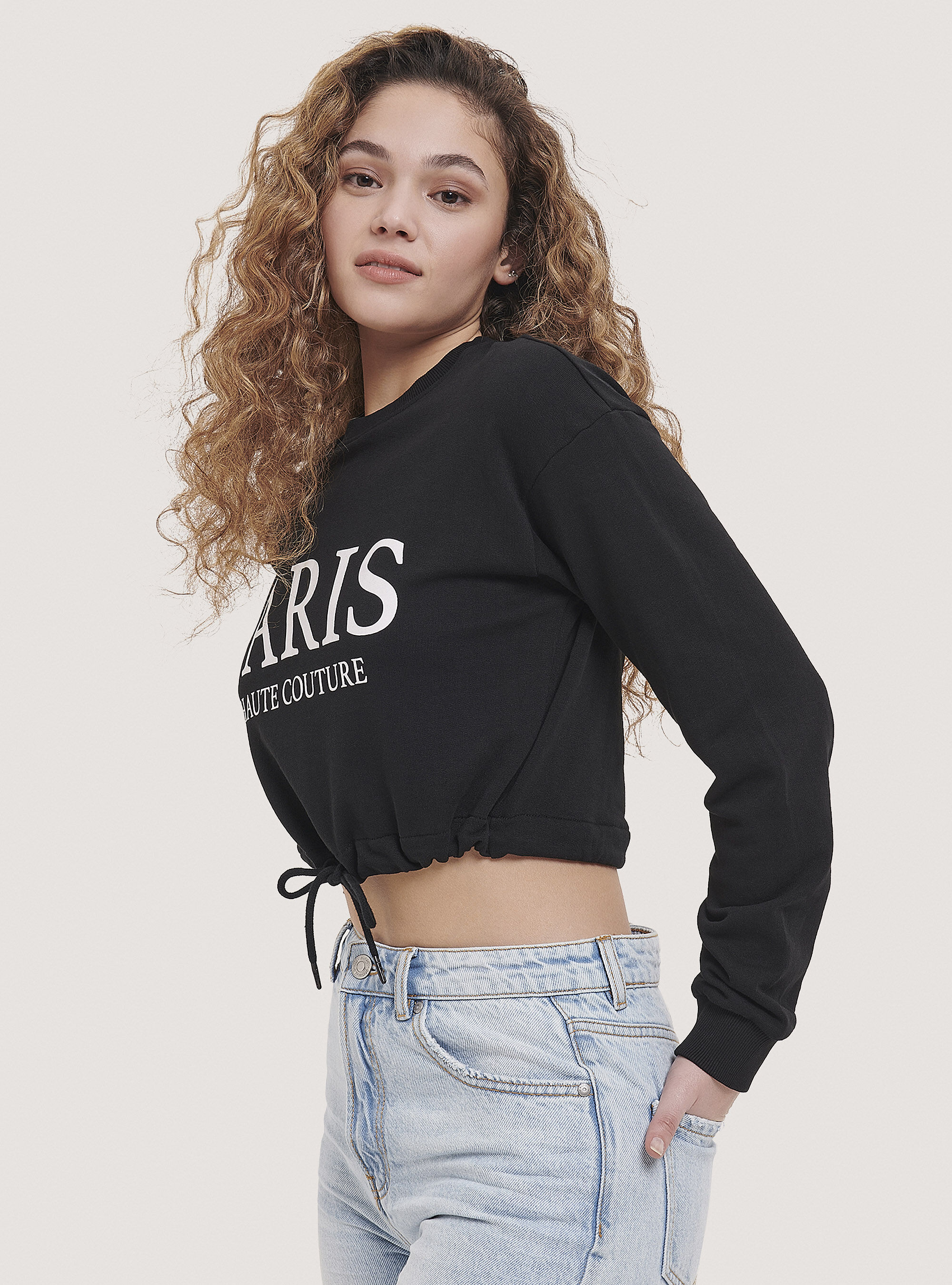 Felpa cropped store