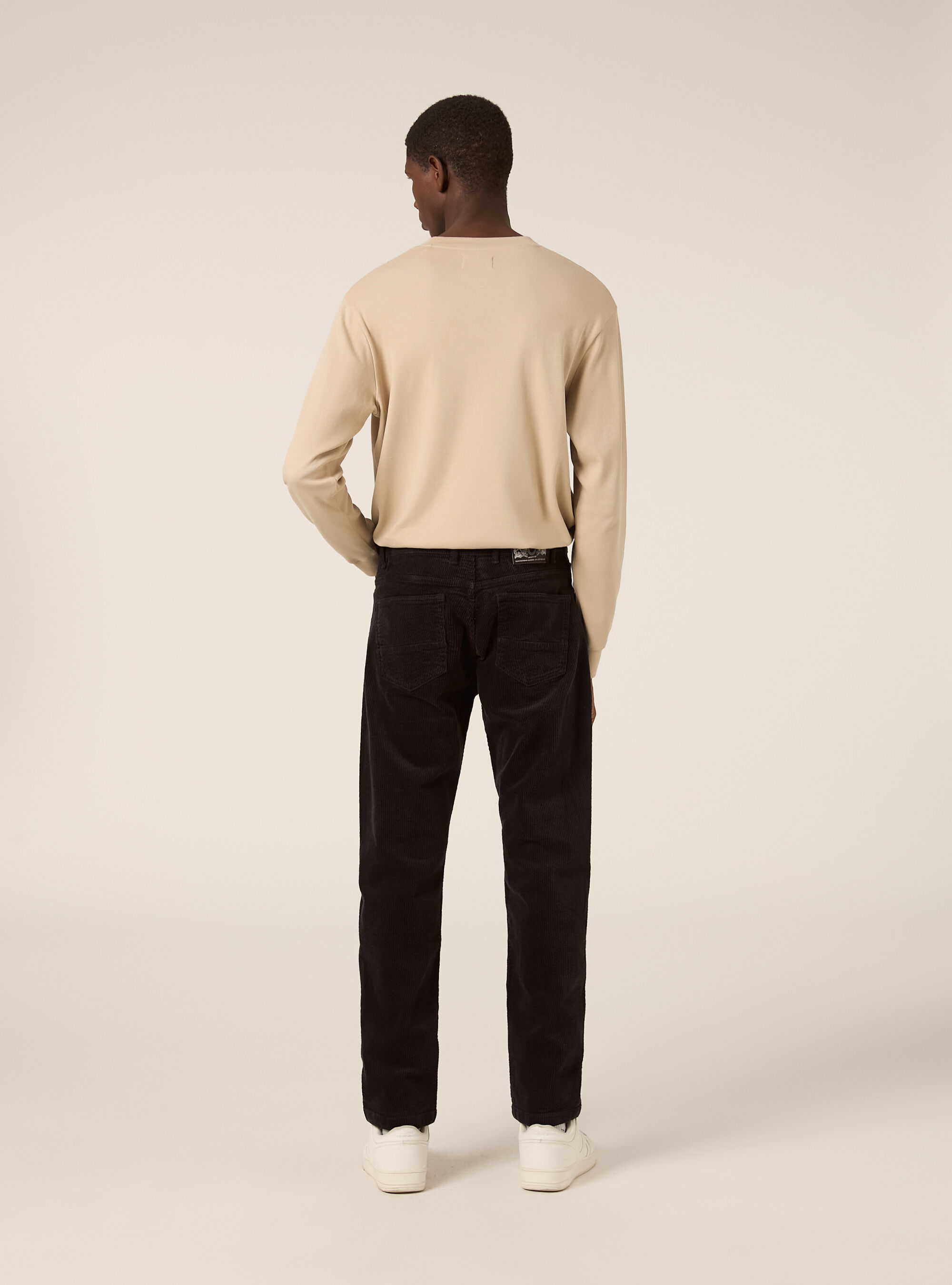 Pantalones pitillo de pana acanalada, GY1 GREY DARK