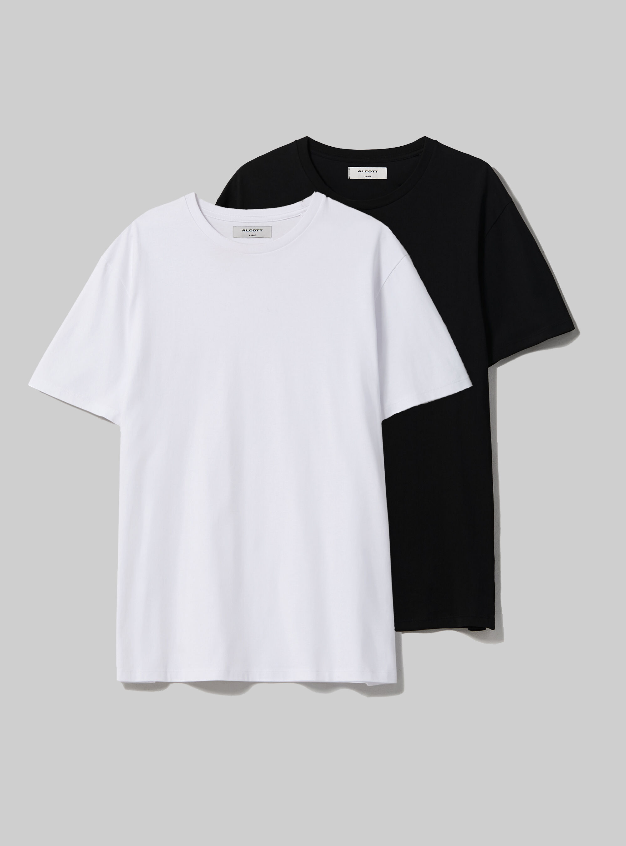 Lot de 2 t shirts en coton Alcott Sous V tements Uomo