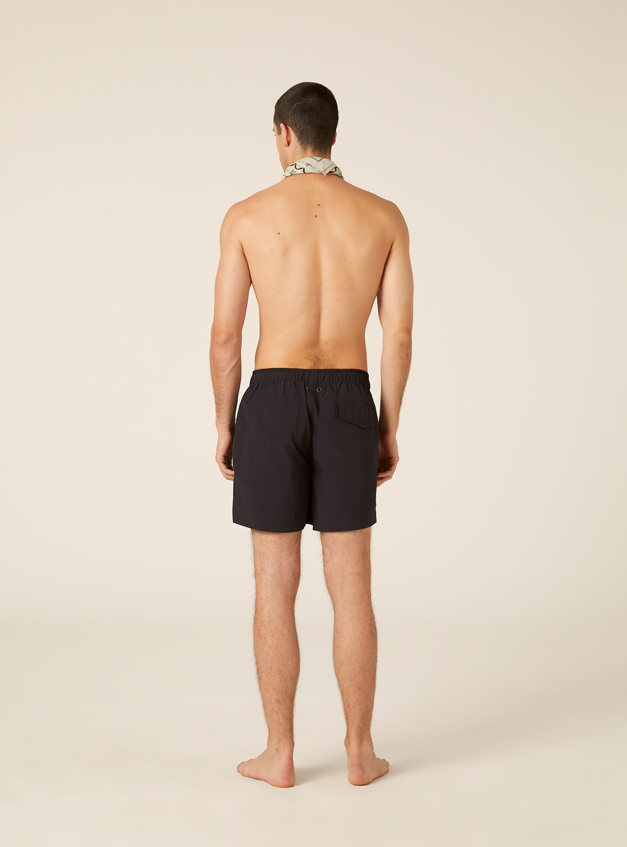 Drawstring Swim Shorts Bermuda, NA1 NAVY DARK