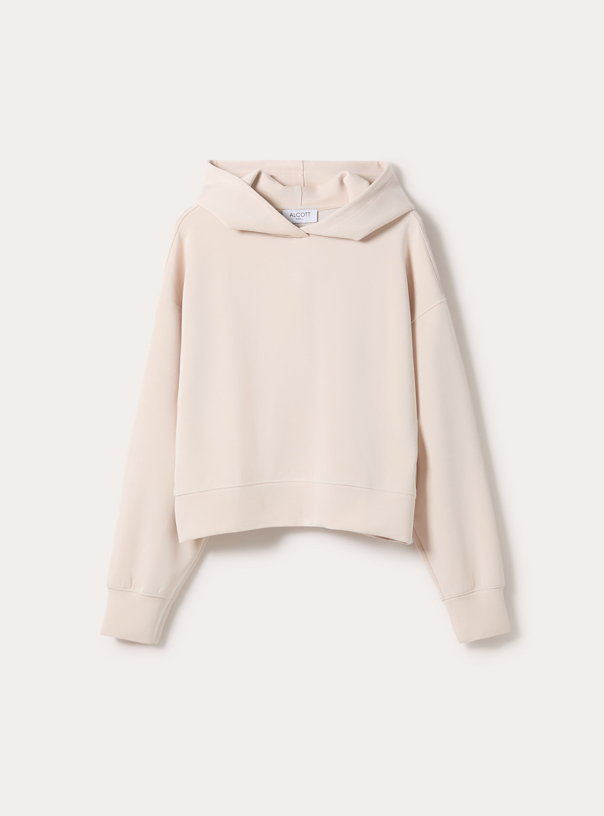 Felpa cappuccio soft touch, CR3 CREAM LIGHT