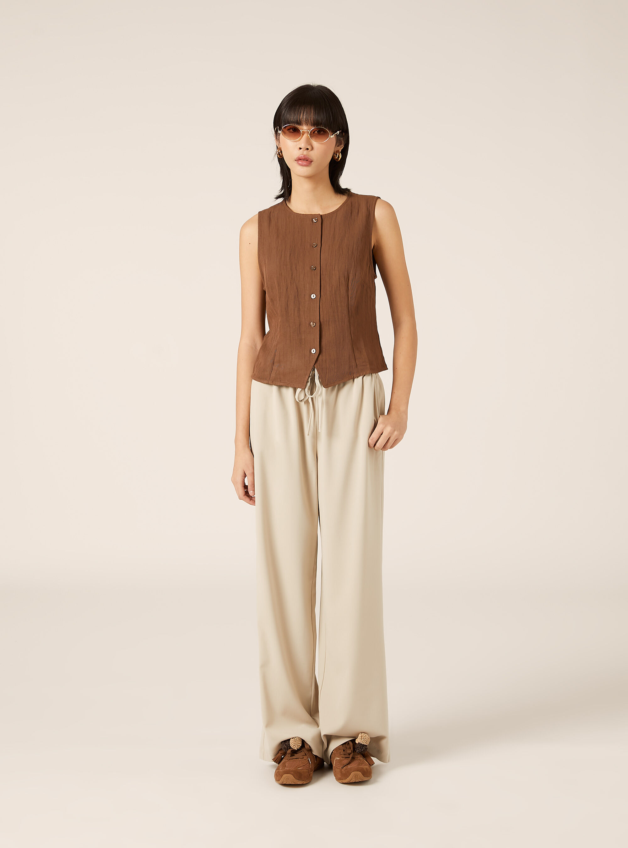 Chaleco de sastrer&iacute;a con textura