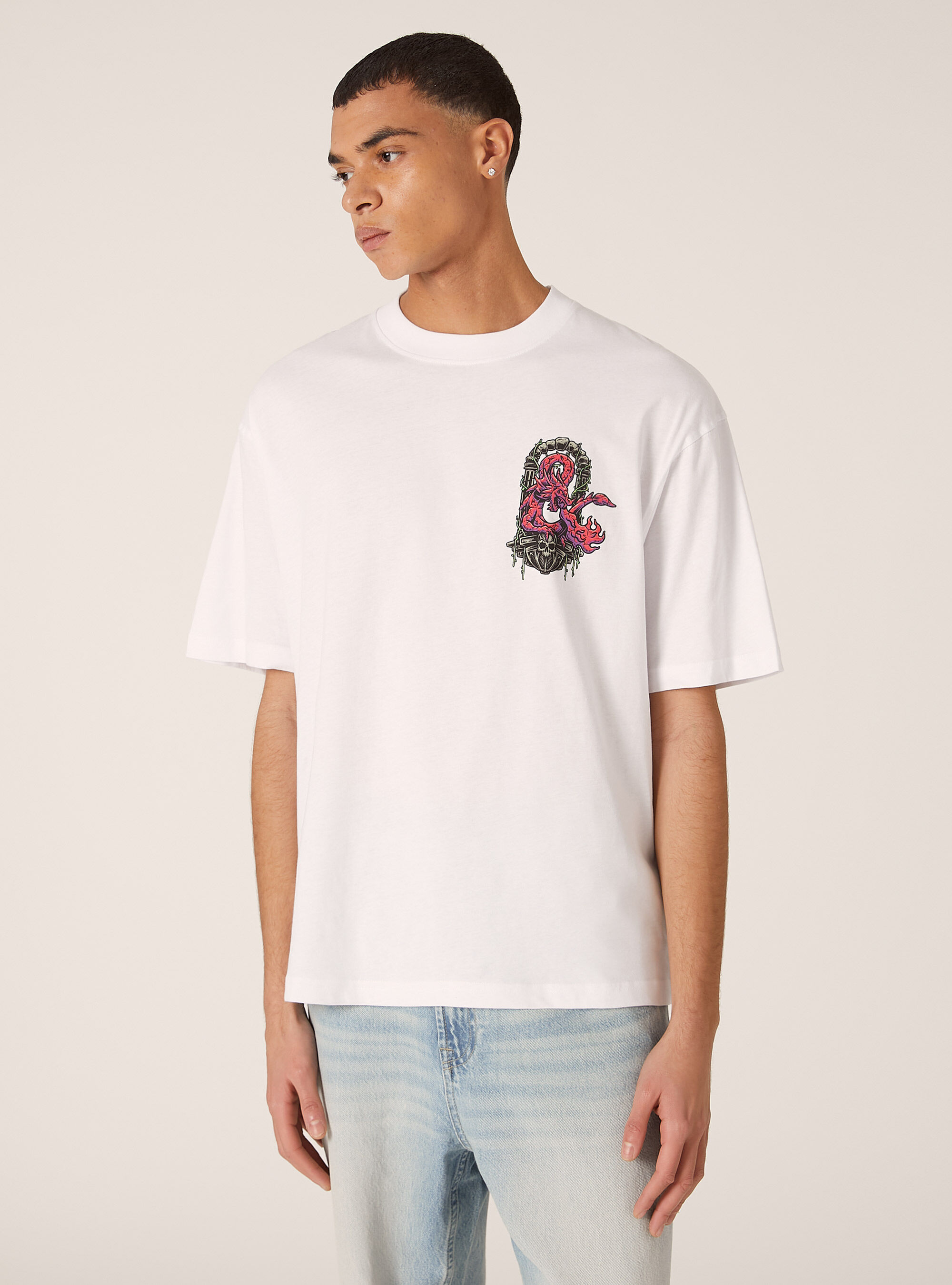 T-shirt dungeons & dragons  boxy fit, BIANCO OTTICO