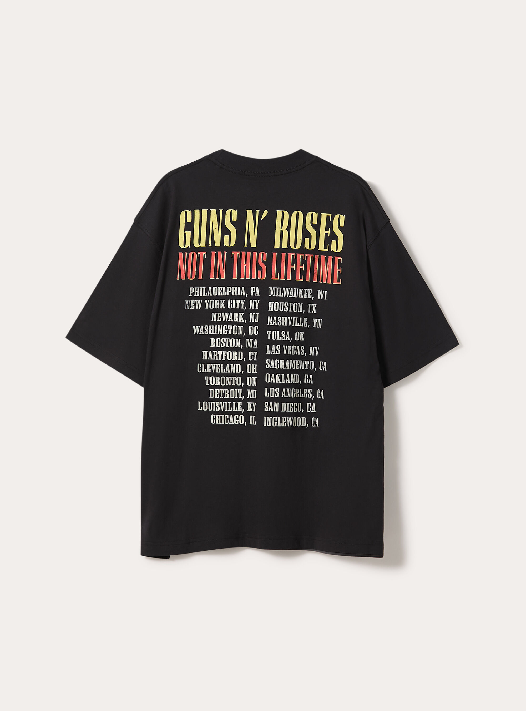 Guns N' Roses boxy fit T-shirt / Alcott, BK1 BLACK