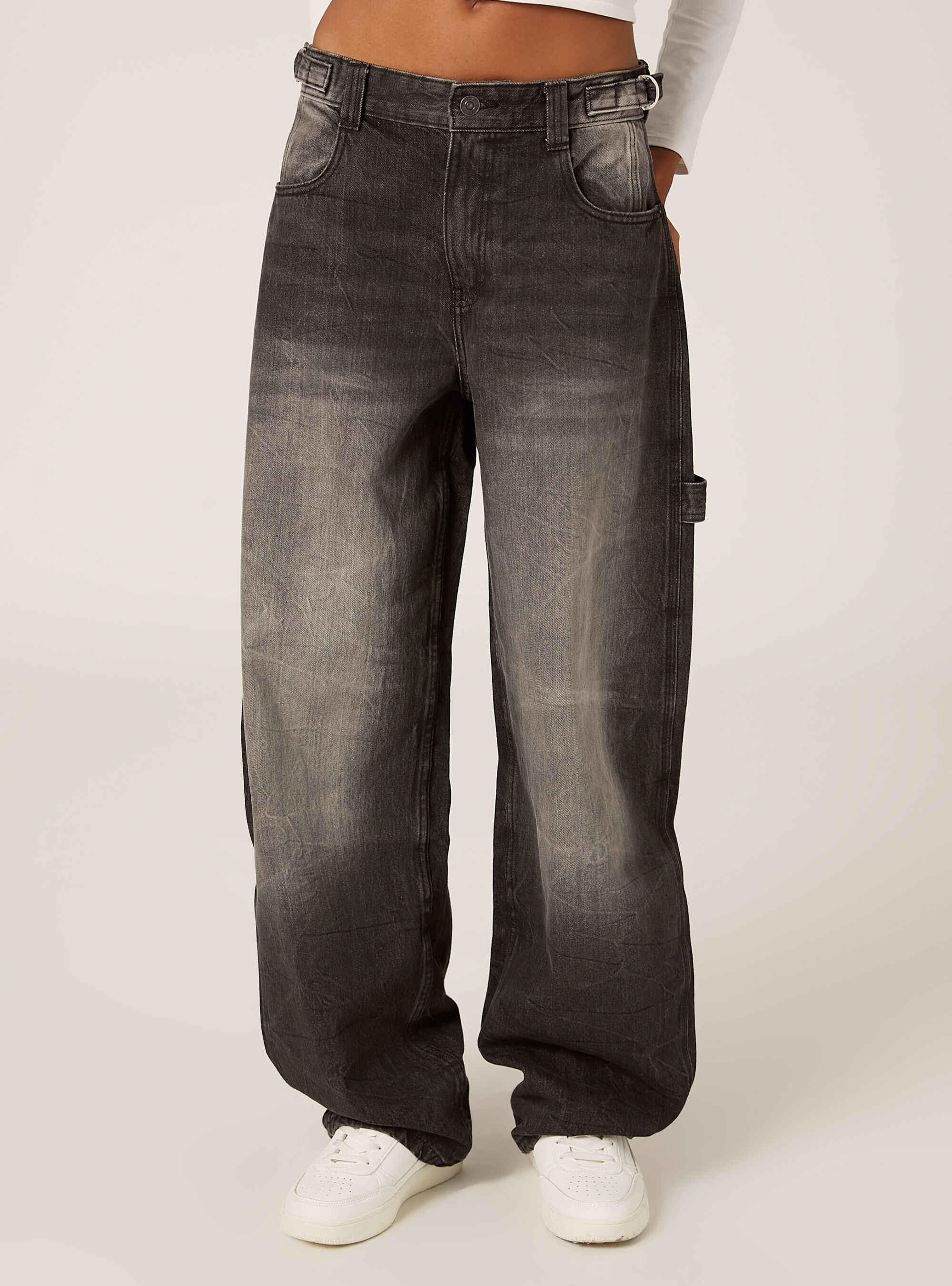 Jean ballon carpenter &agrave; taille ajustable