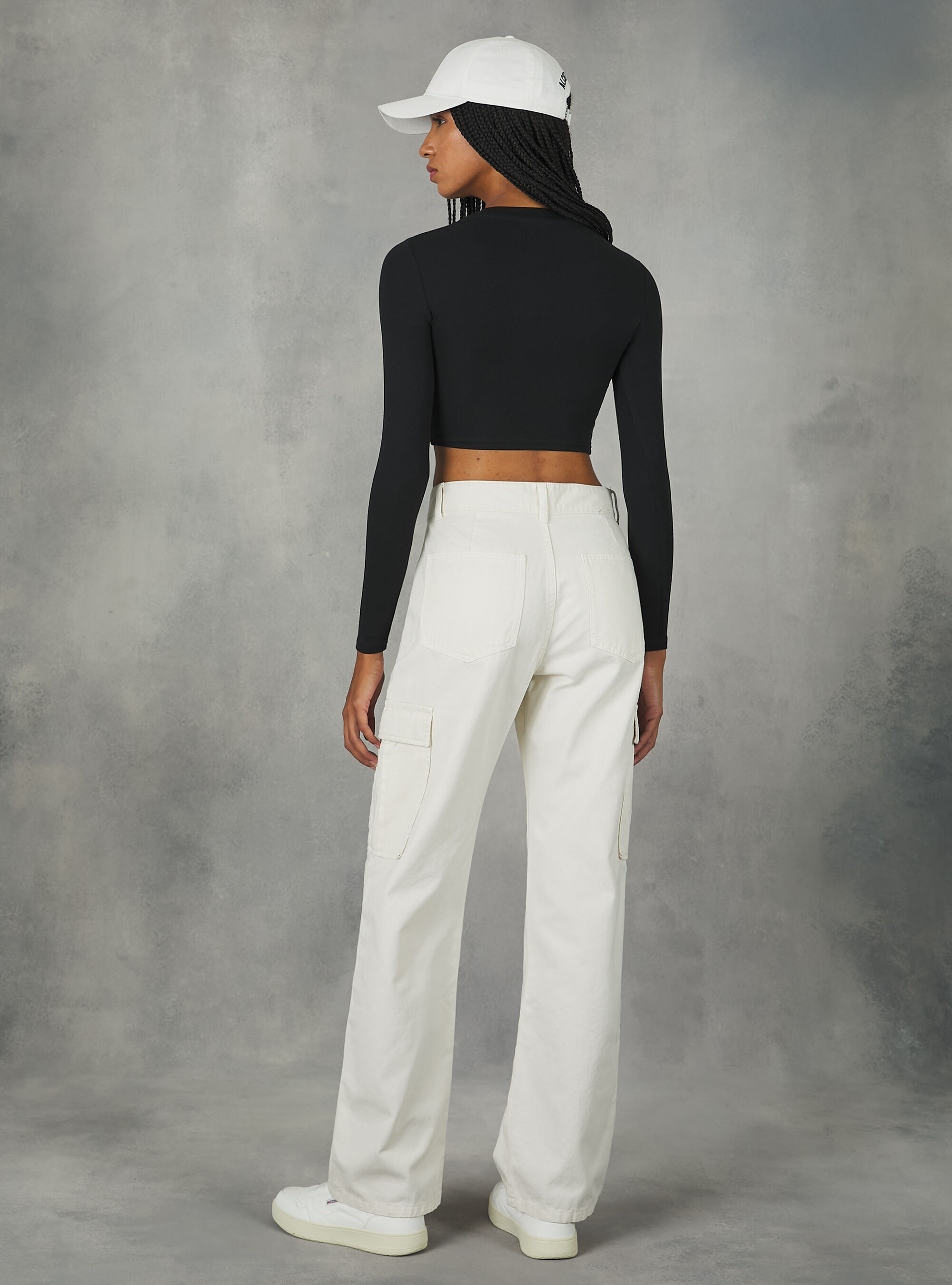 Chemise courte &agrave; manches longues, BK1 BLACK