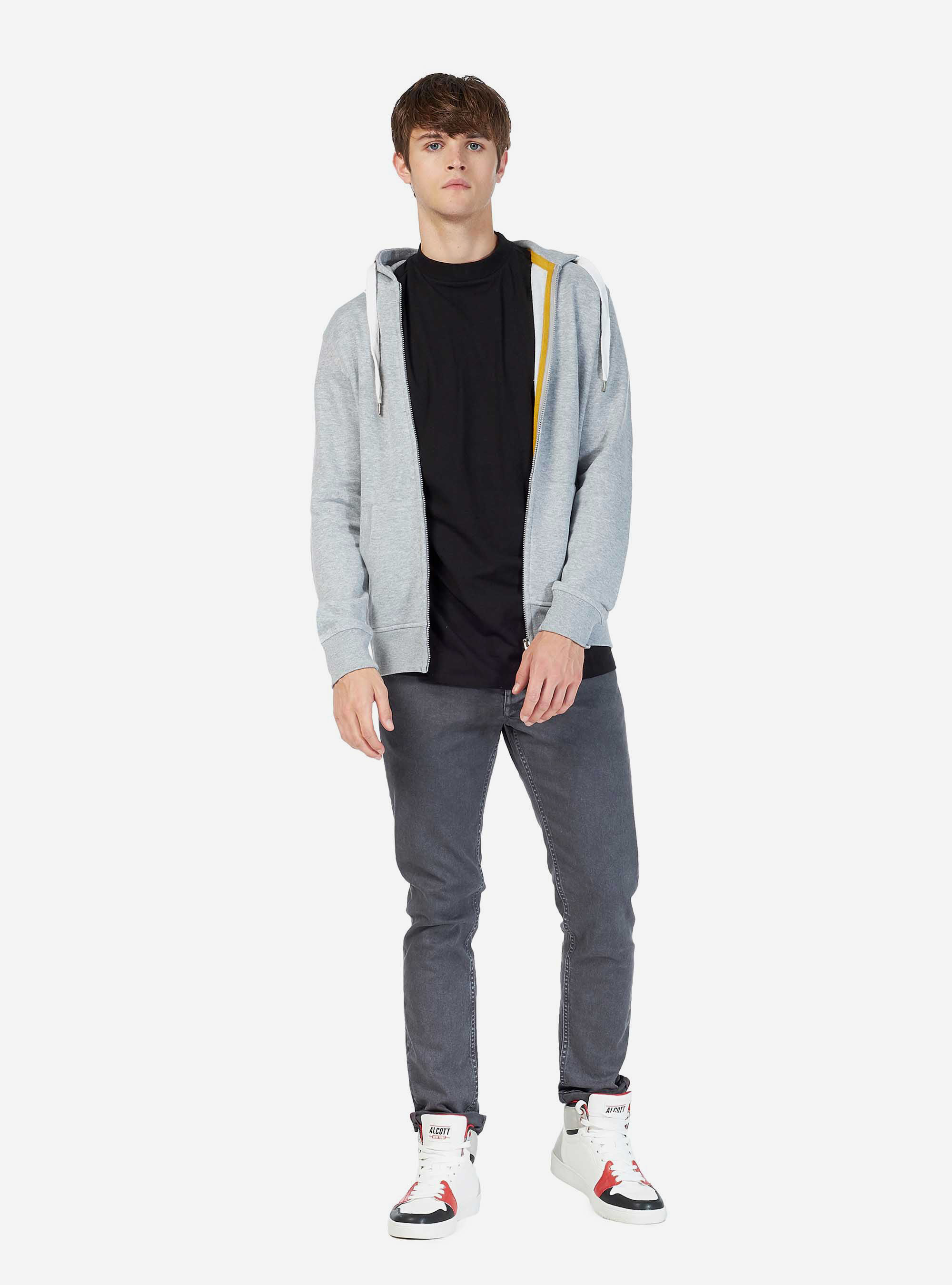 Maglietta tinta unita, NERO