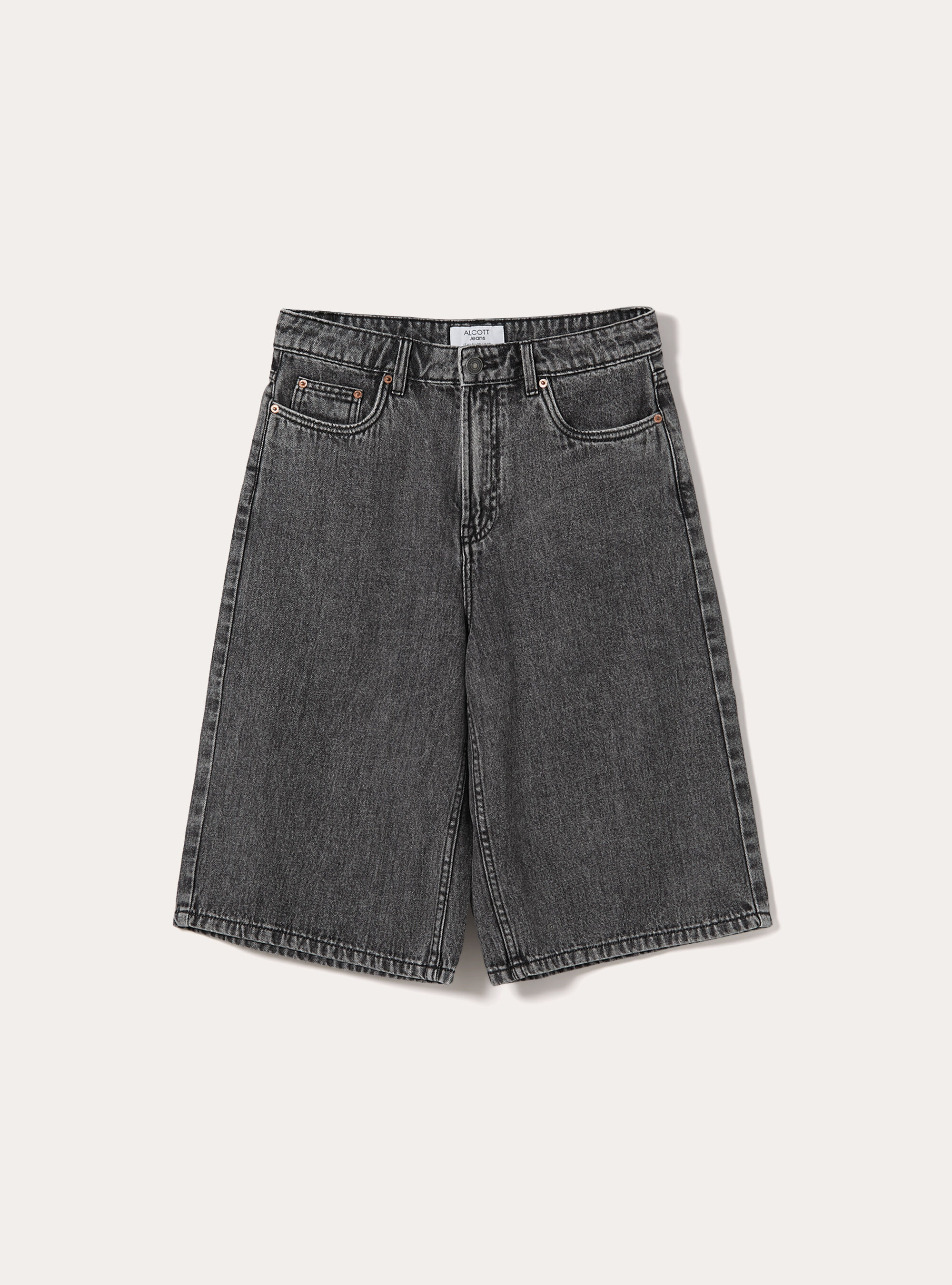 Bermuda Jorts in denim, D000 BLACK
