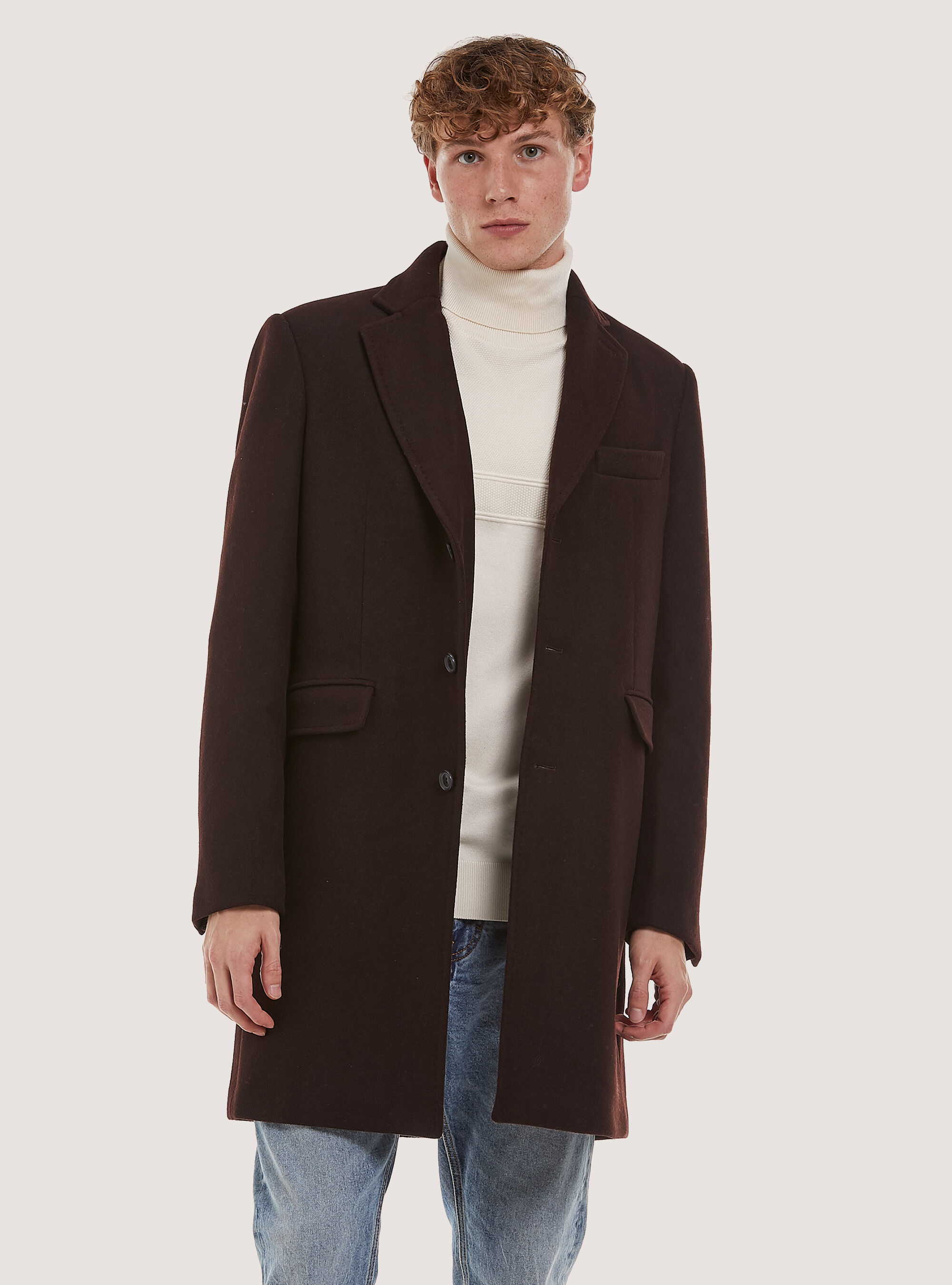 Mens single breasted new arrivals pea coat