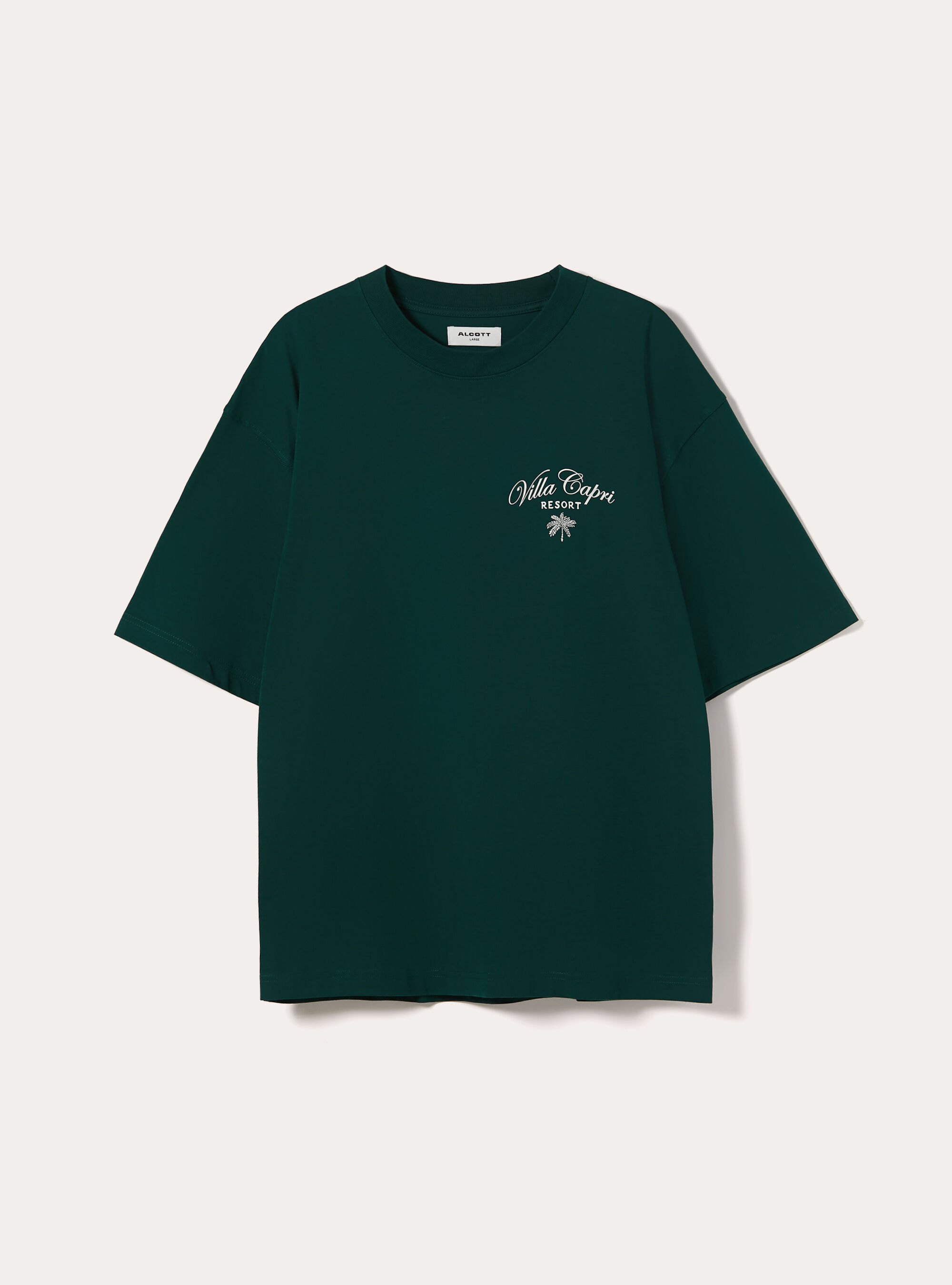 Camiseta Boxy Fit Capri Amore Mio, GN1 GREEN DARK