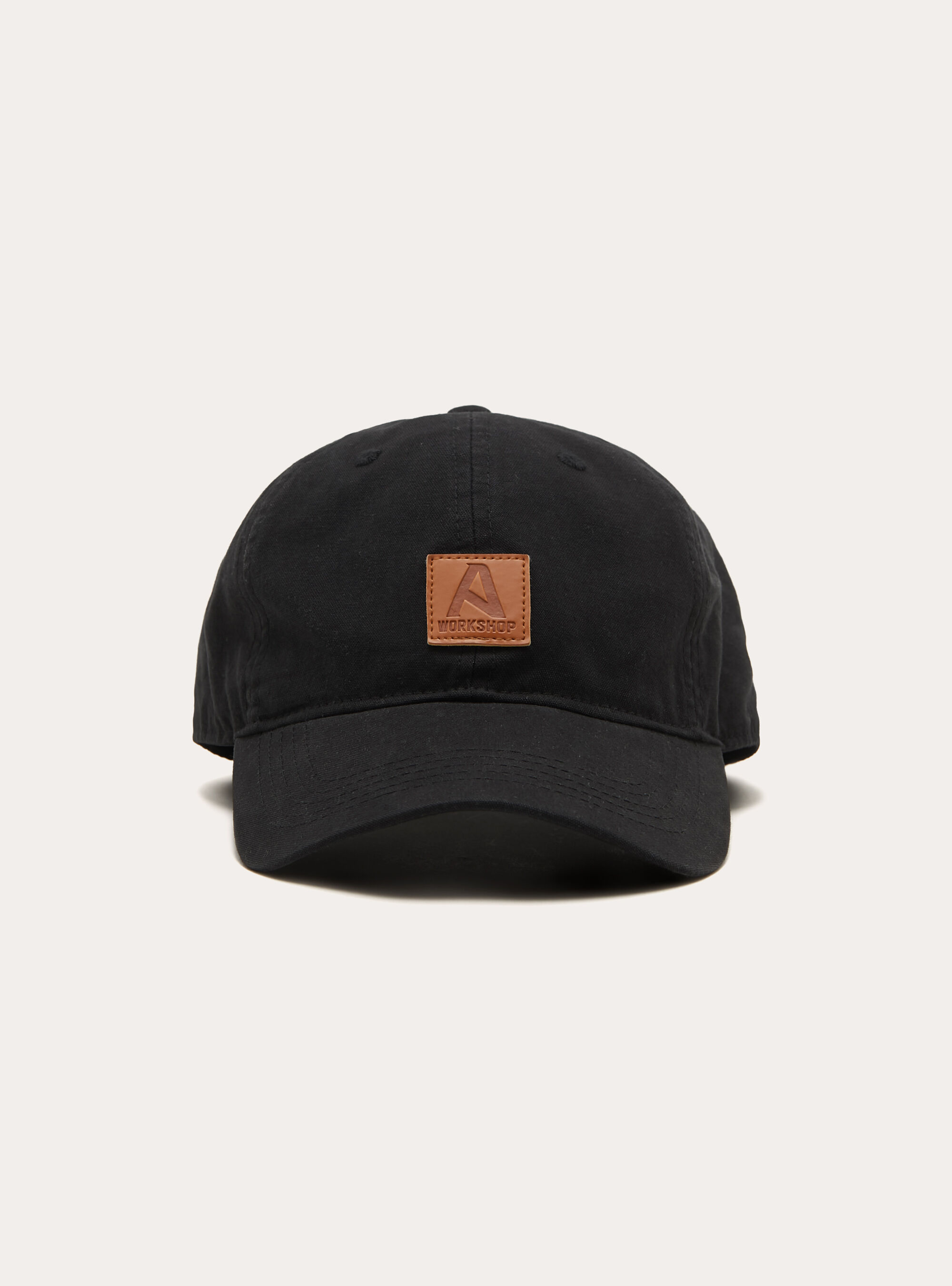 Cappello da baseball con patch effetto pelle