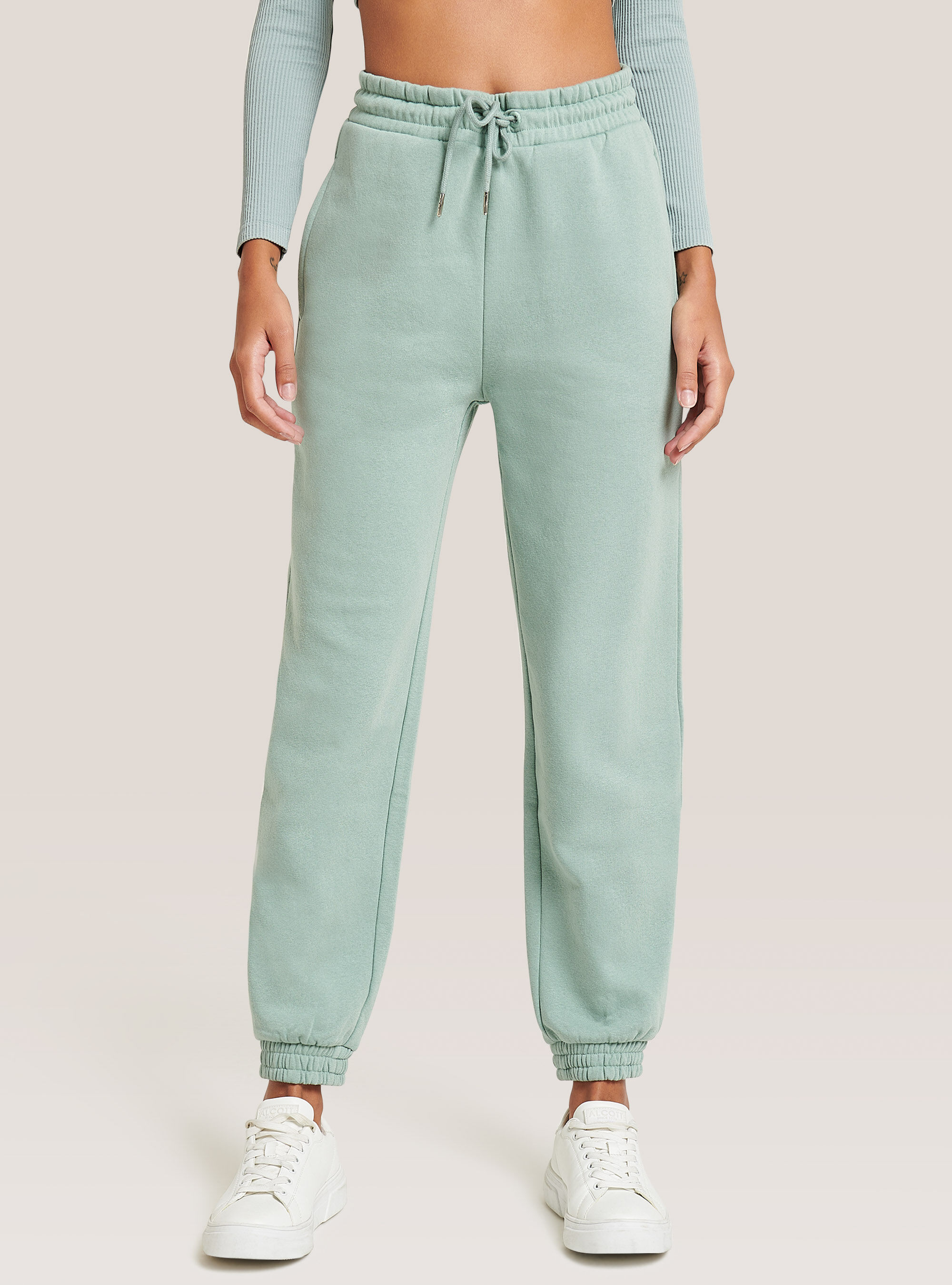 Pantaloni in felpa con fondo elastico