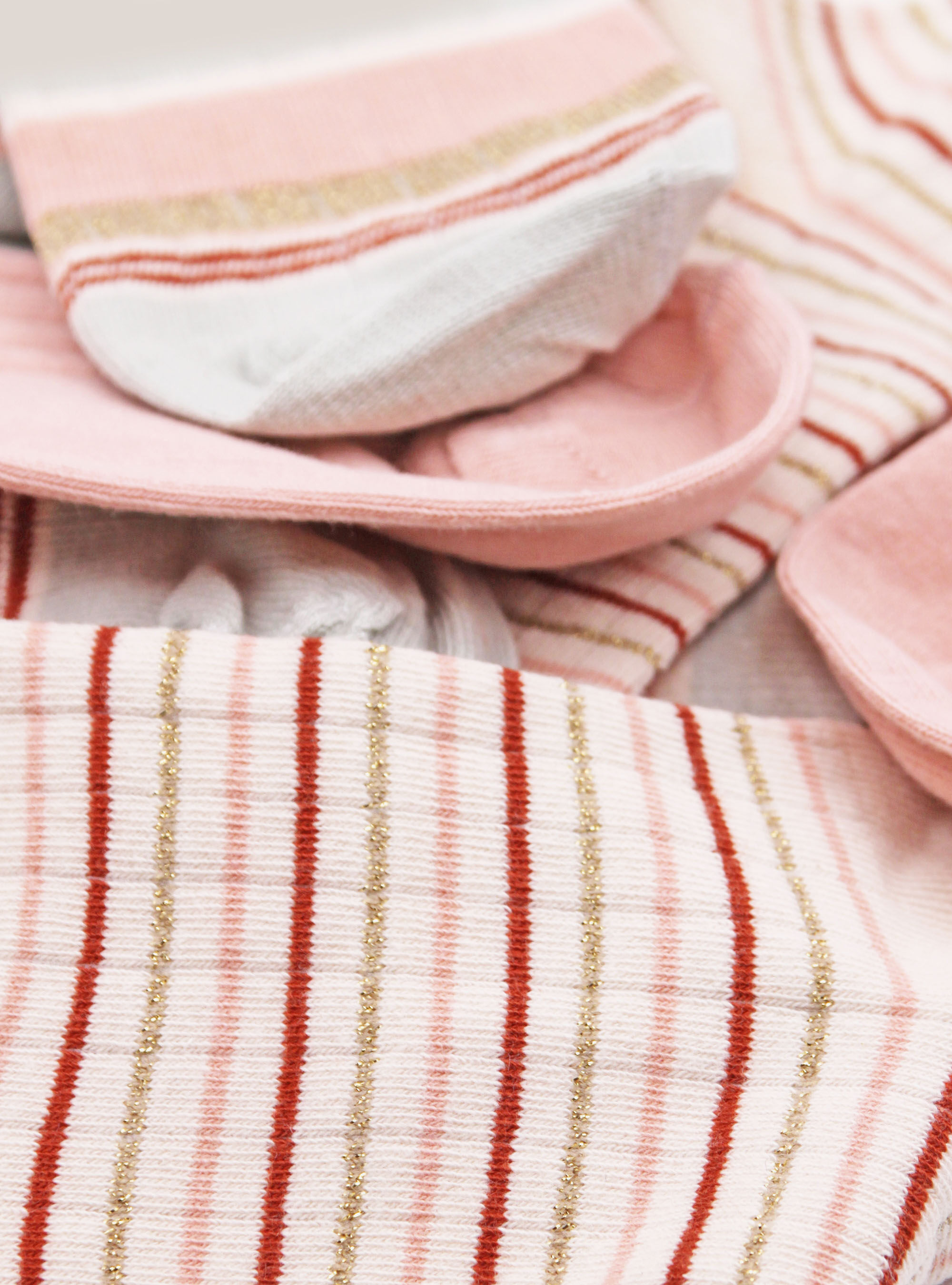 STOCKINGS, THREE PAIRS, PINK