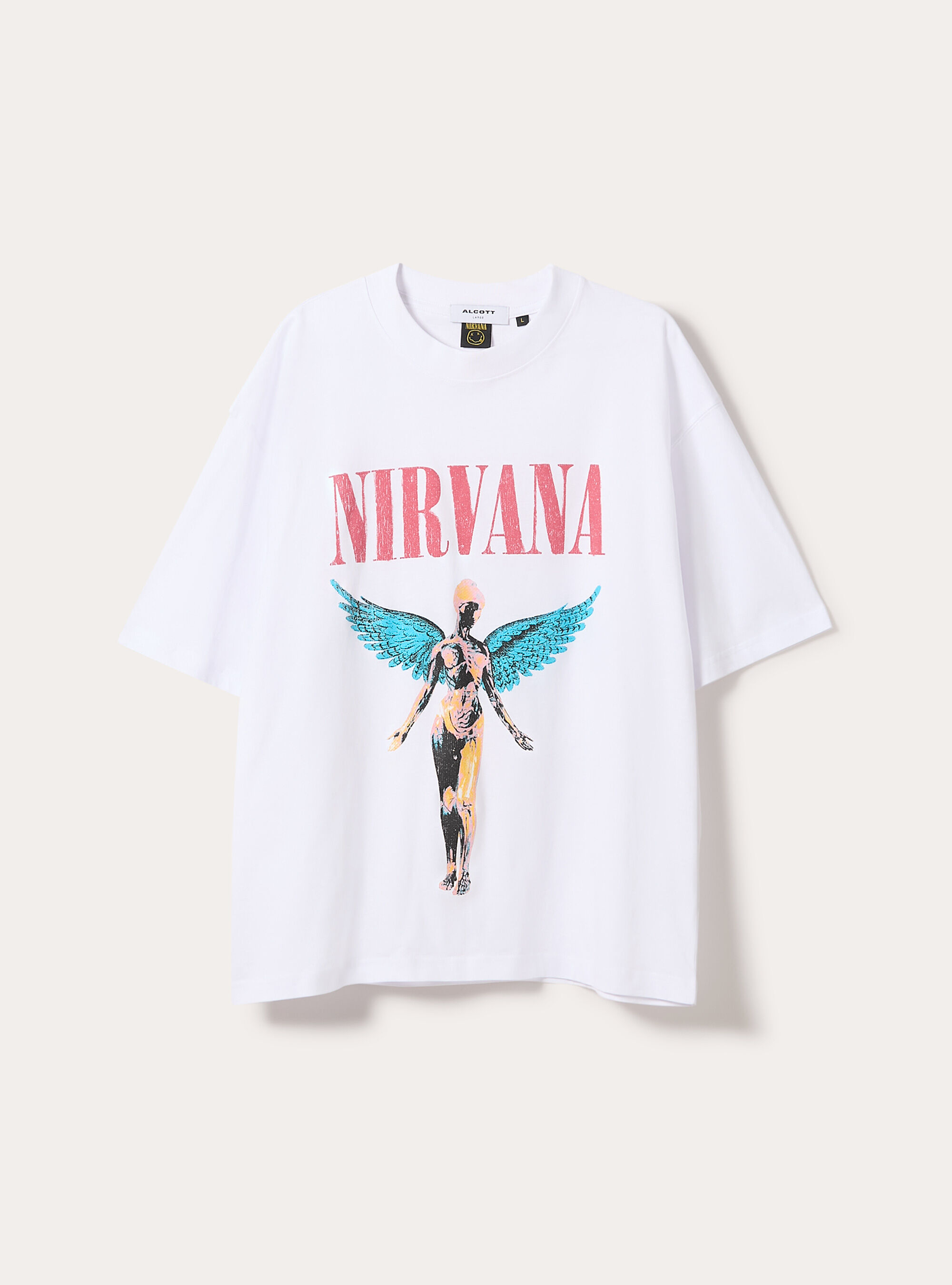 Nirvana boxy fit T-shirt / Alcott, WH3 WHITE