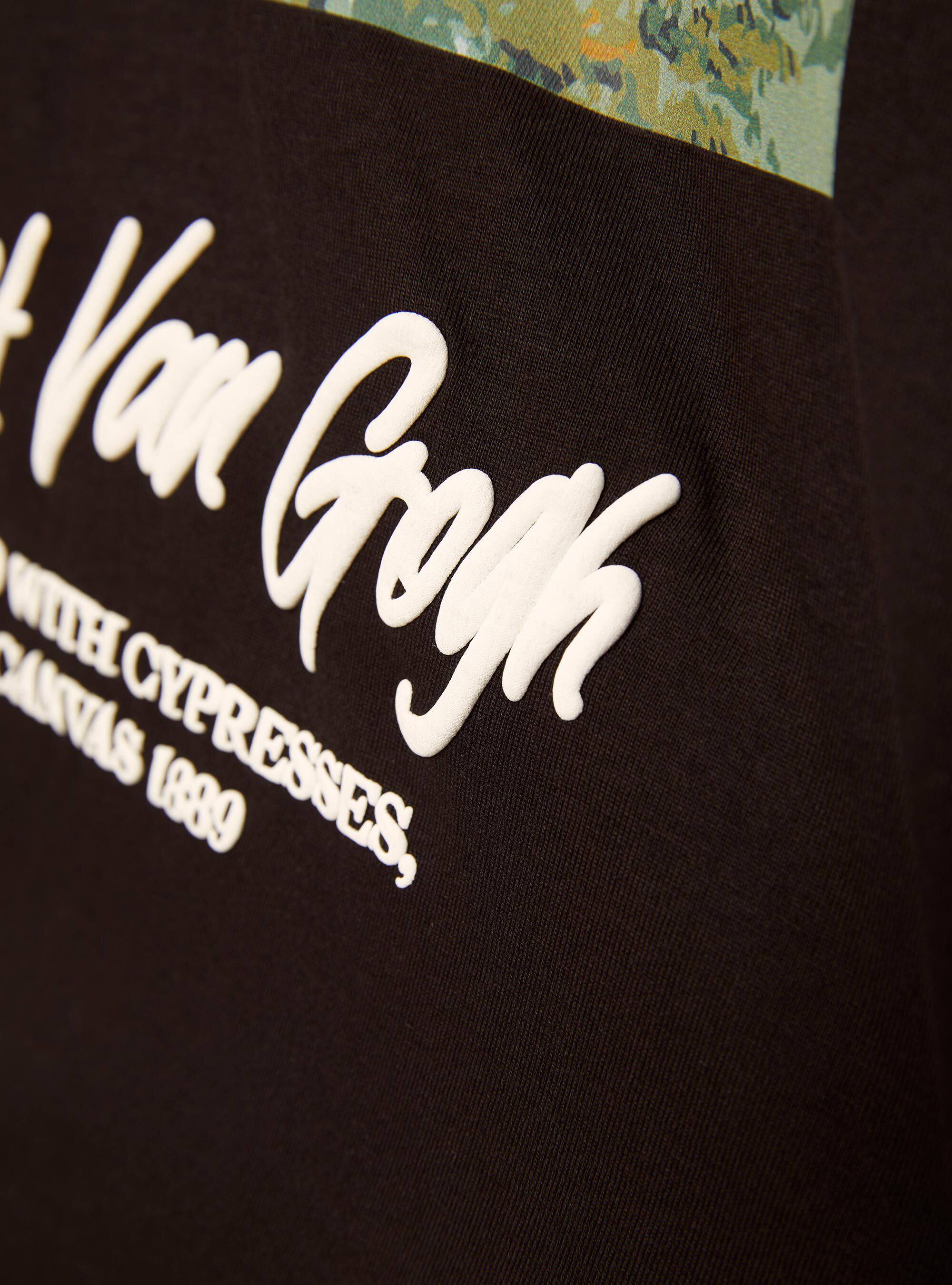 Van Gogh oversized t-shirt / ALCOTT, BK1 BLACK