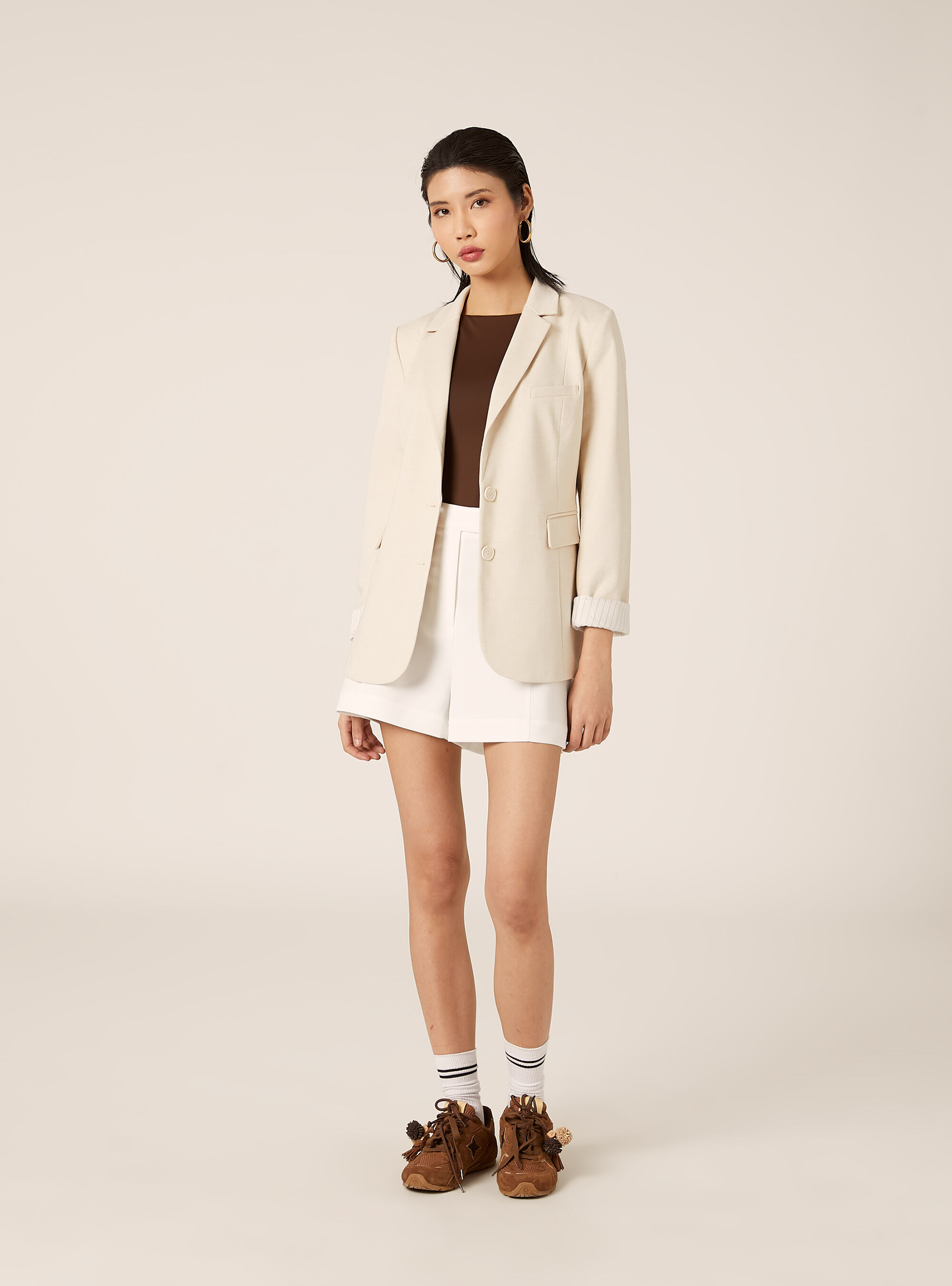 Jersey blazer, CR2 CREAM MEDIUM